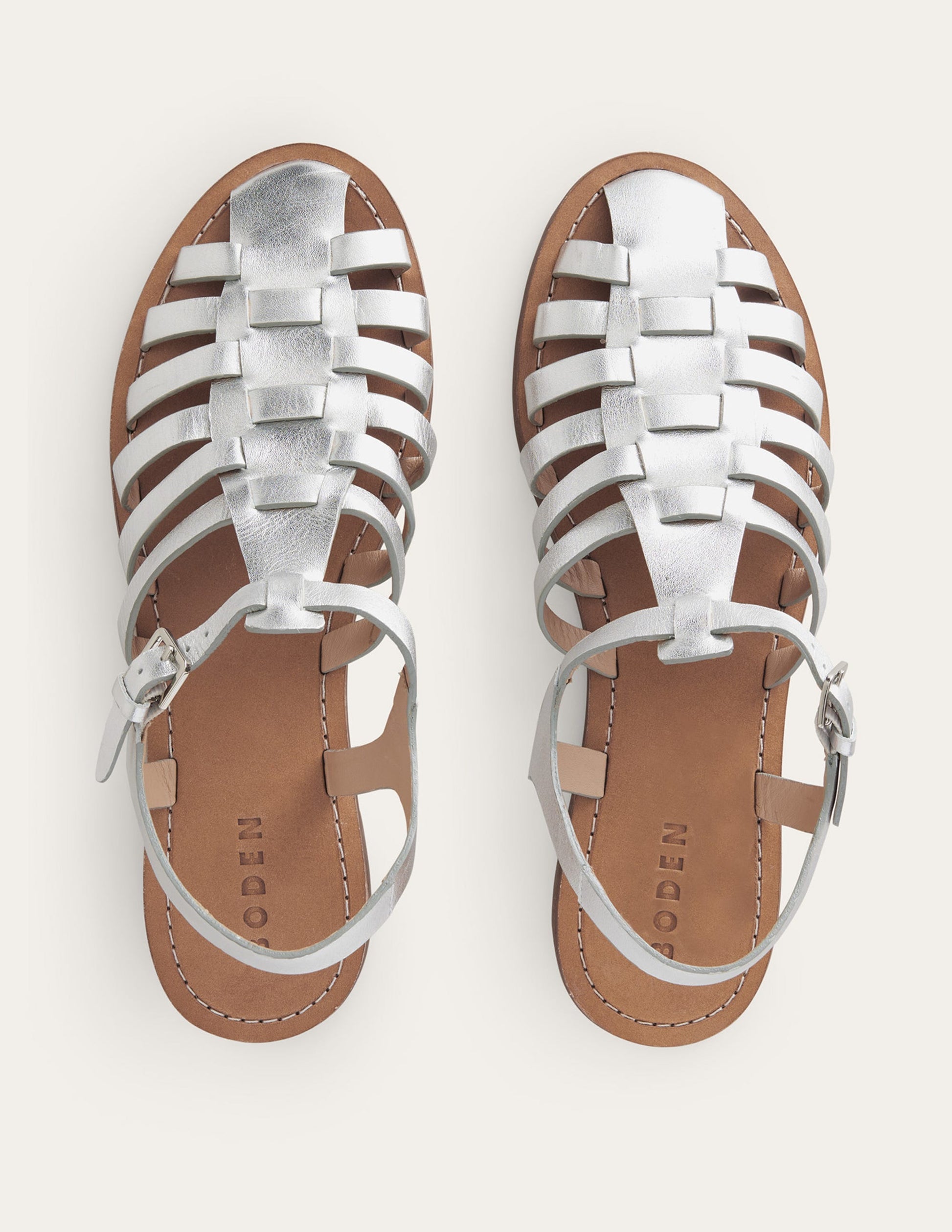 Traditional Fisherman Sandals-Silver-5