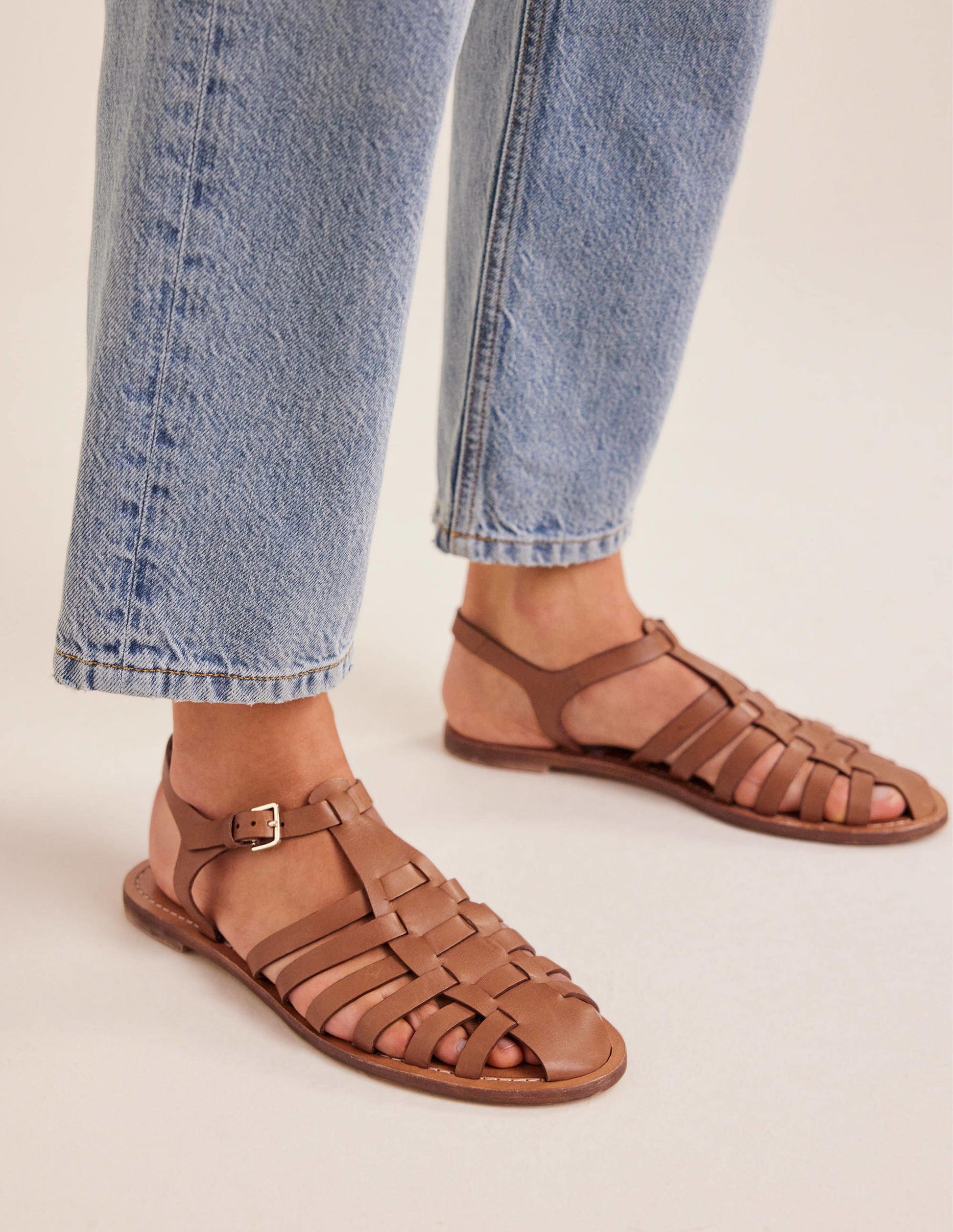 Traditional Fisherman Sandals-Tan-1