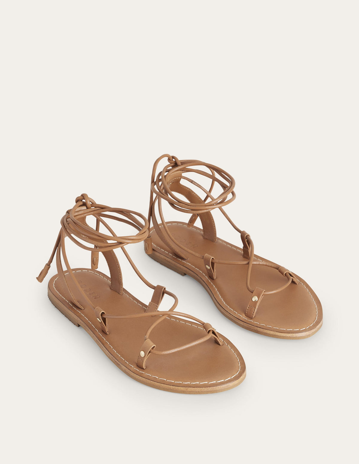 Scarf Wrap Sandals-Multi, Vine Terrace/ Tan - Image 4