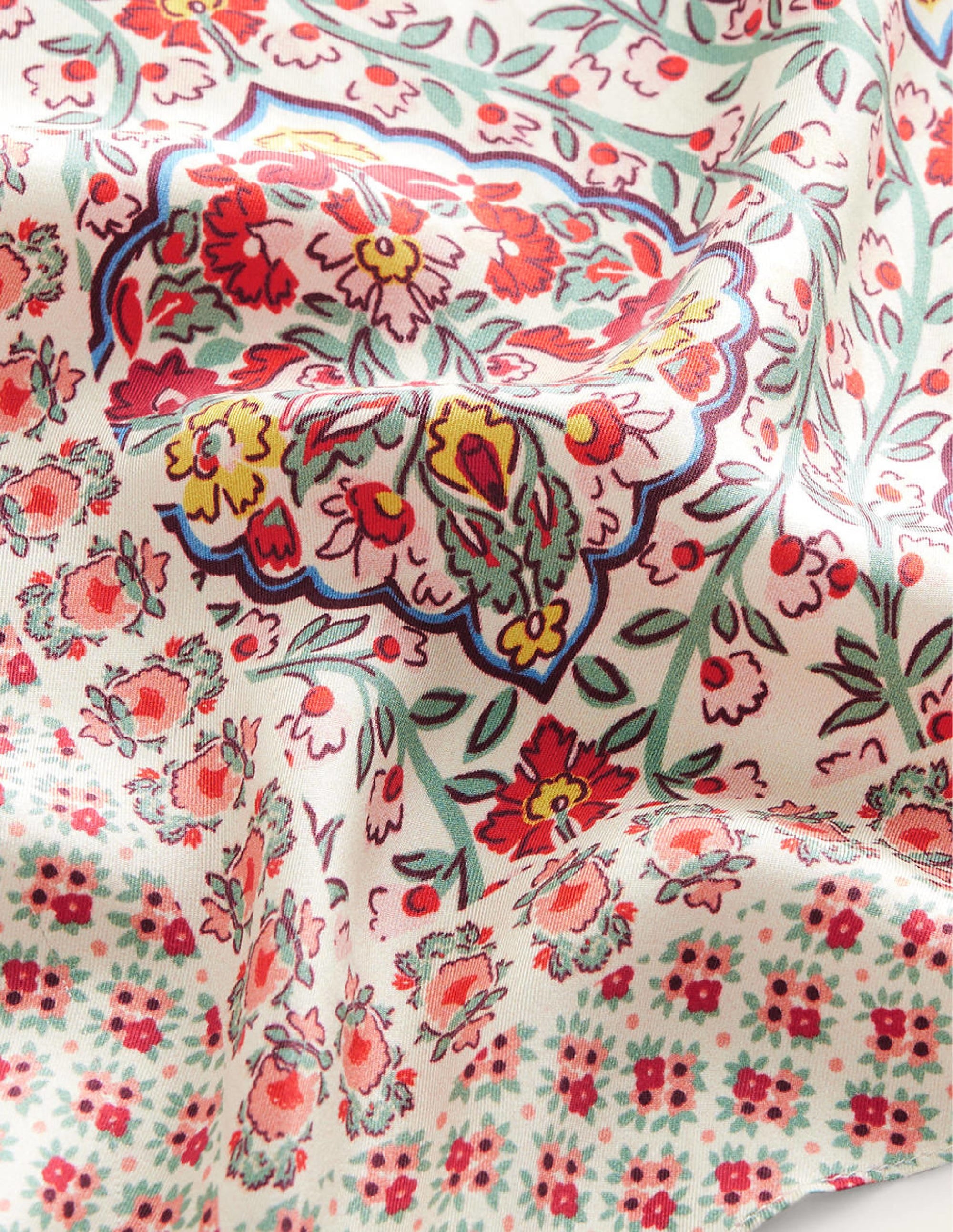 Silk Scarf-Multi, Vine Terrace - Image 4