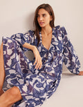 Sarah Maxi Kaftan Dress-Blue Ribbon, Paisley Whirl
