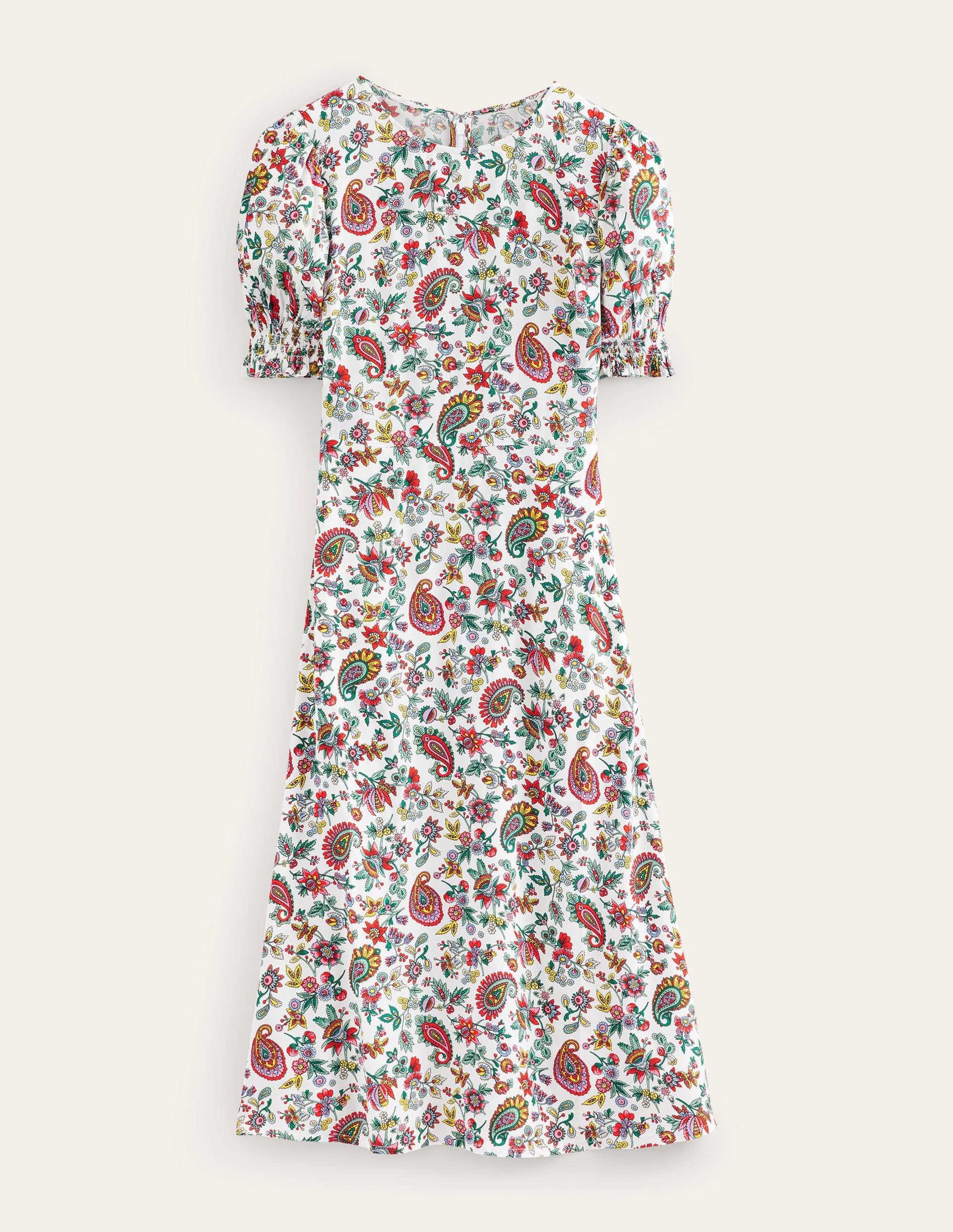 Corinne Midi Tea Dress-Multi, Dandelion Paisley - Image 6