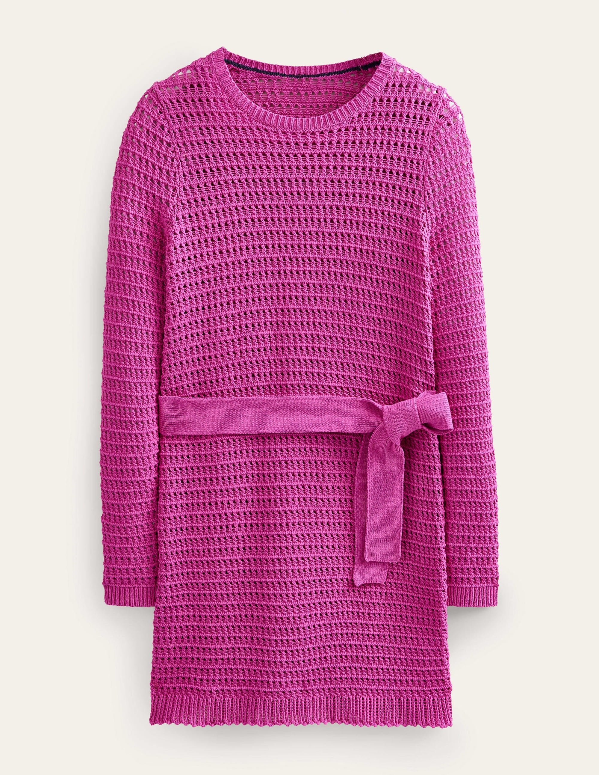 Crochet Knit Dress-Rose Violet - Image 5