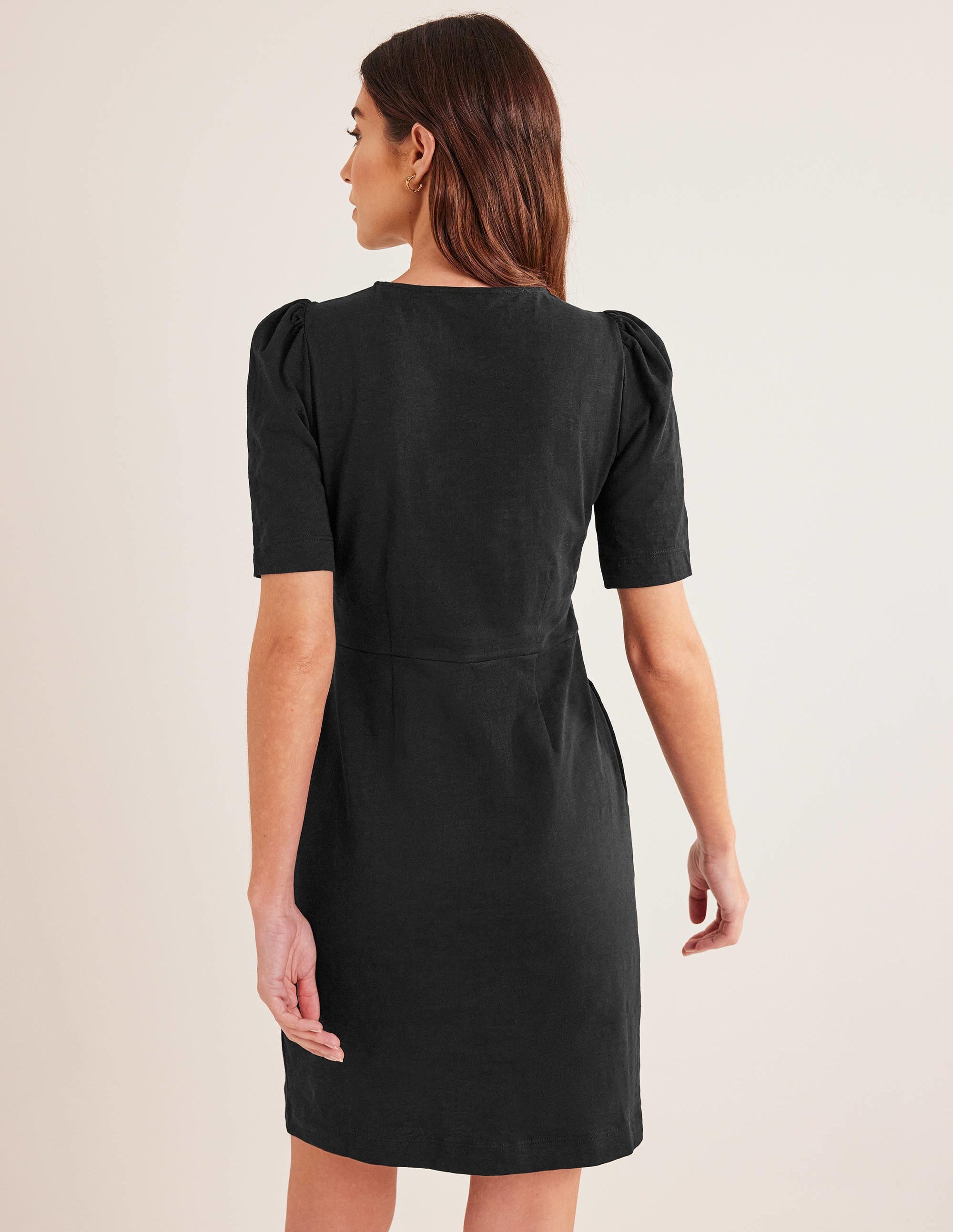 Zoe Jersey Dress-Black - Image 3