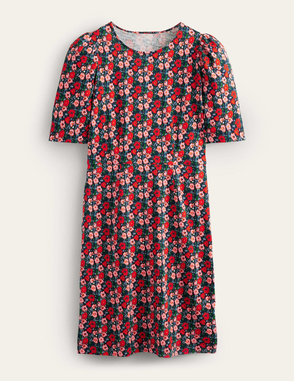 Zoe Jersey Dress-Multi, Abstract Poppy - Image 5