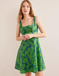 Organza Mini Dress-Jasmine Green, Windsor Bloom