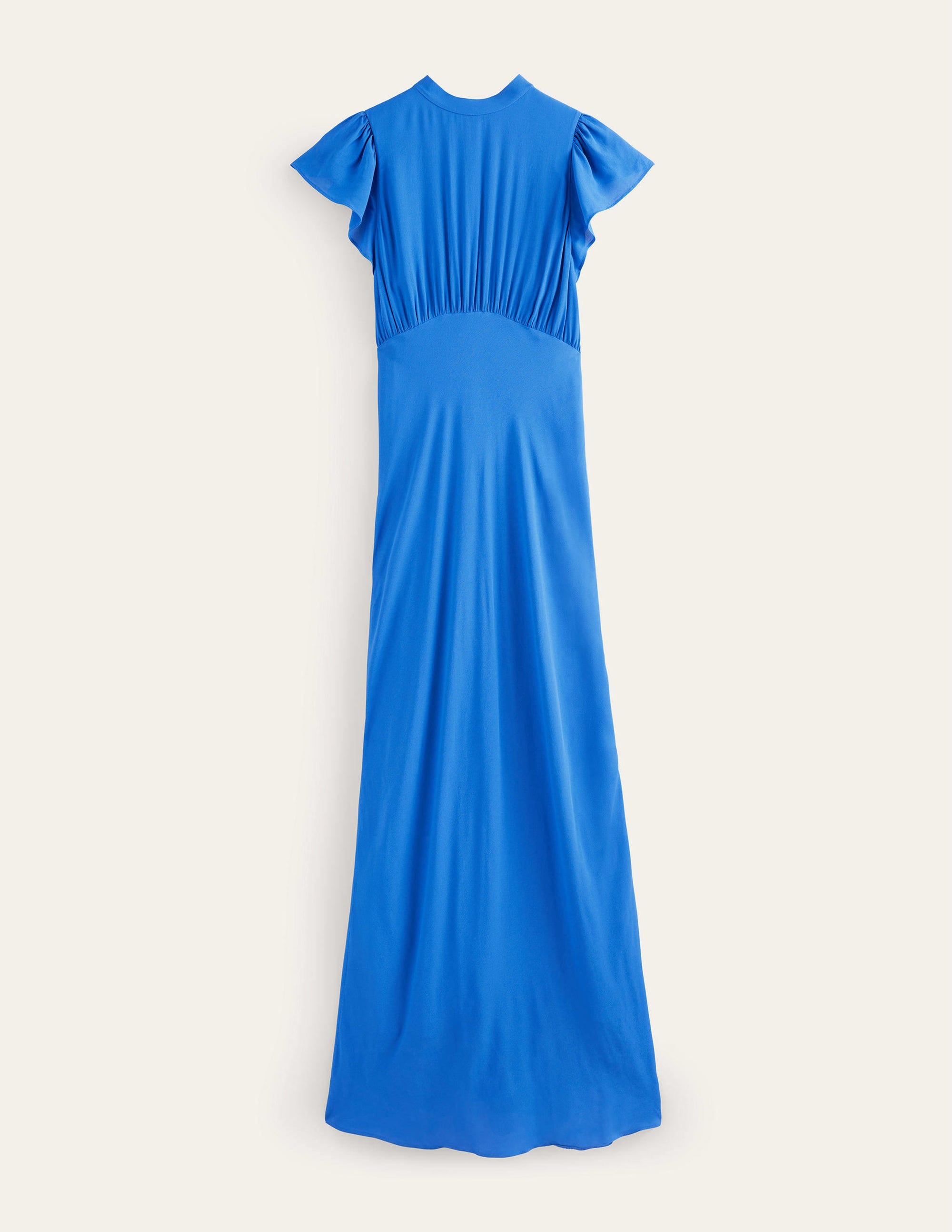 Tie Back Detail Maxi Dress-Cyan - Image 8