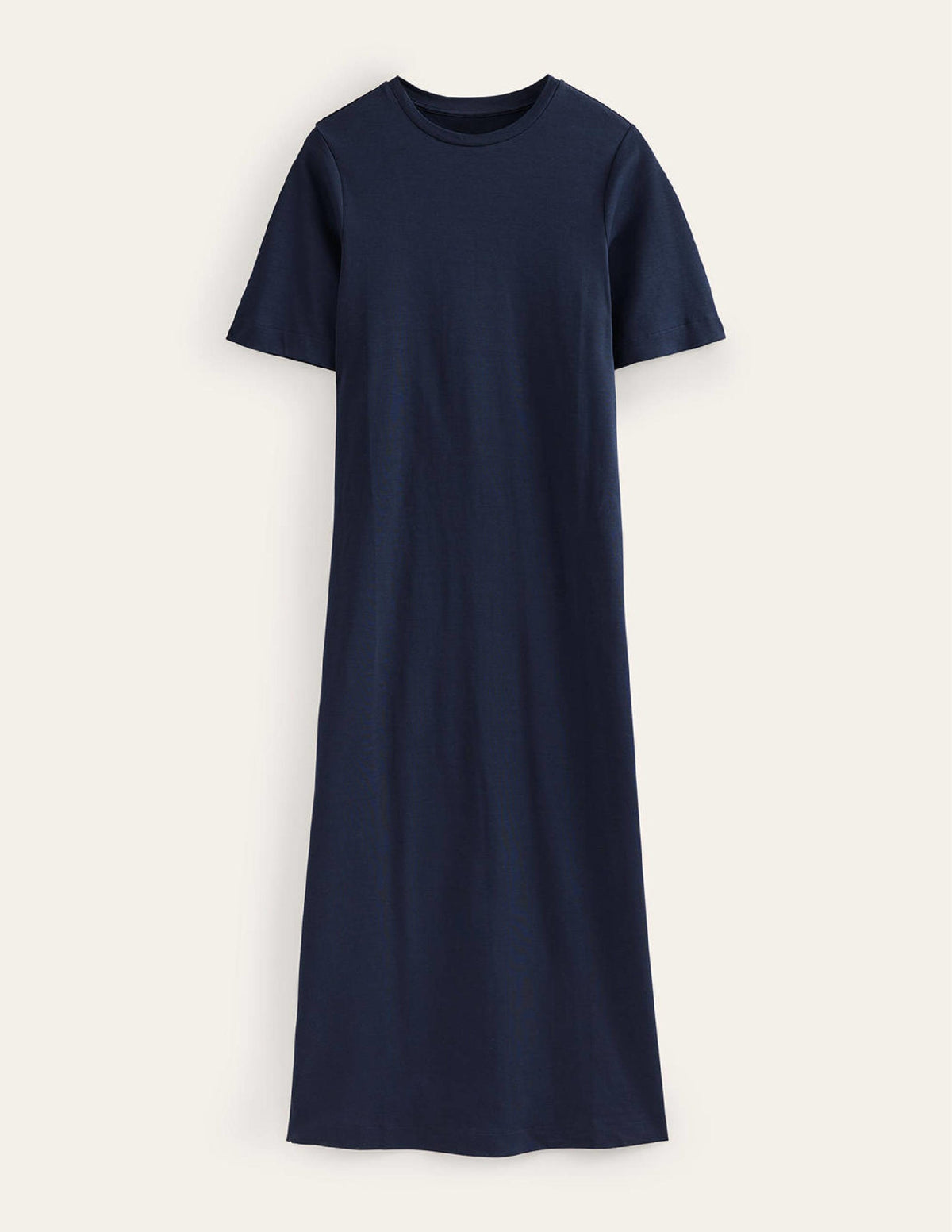 Jersey Midi T-Shirt Dress-Navy-5