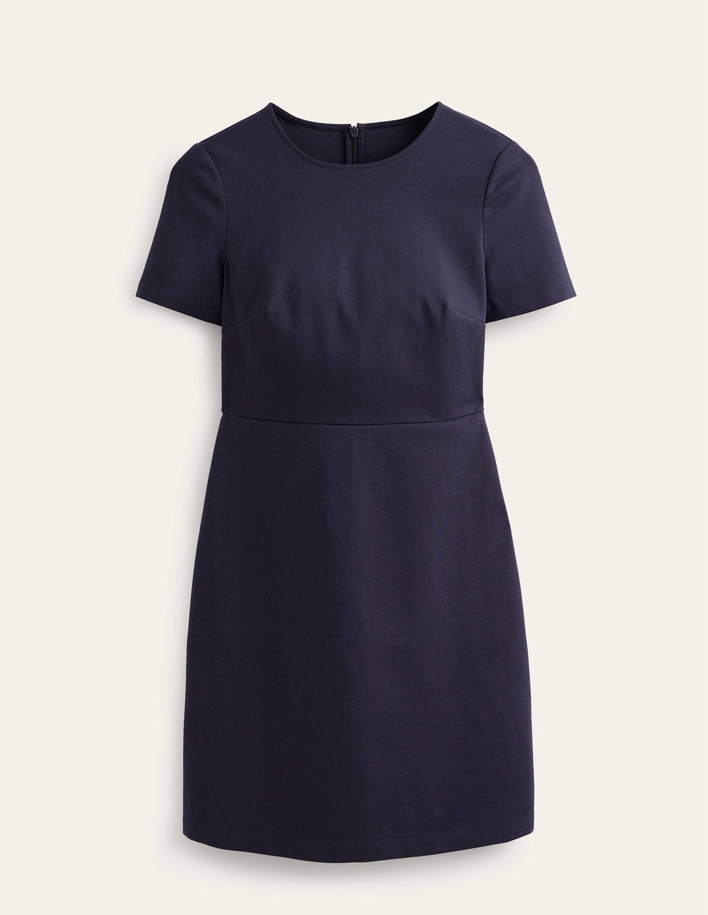 Jersey Mini Shift Dress-Navy