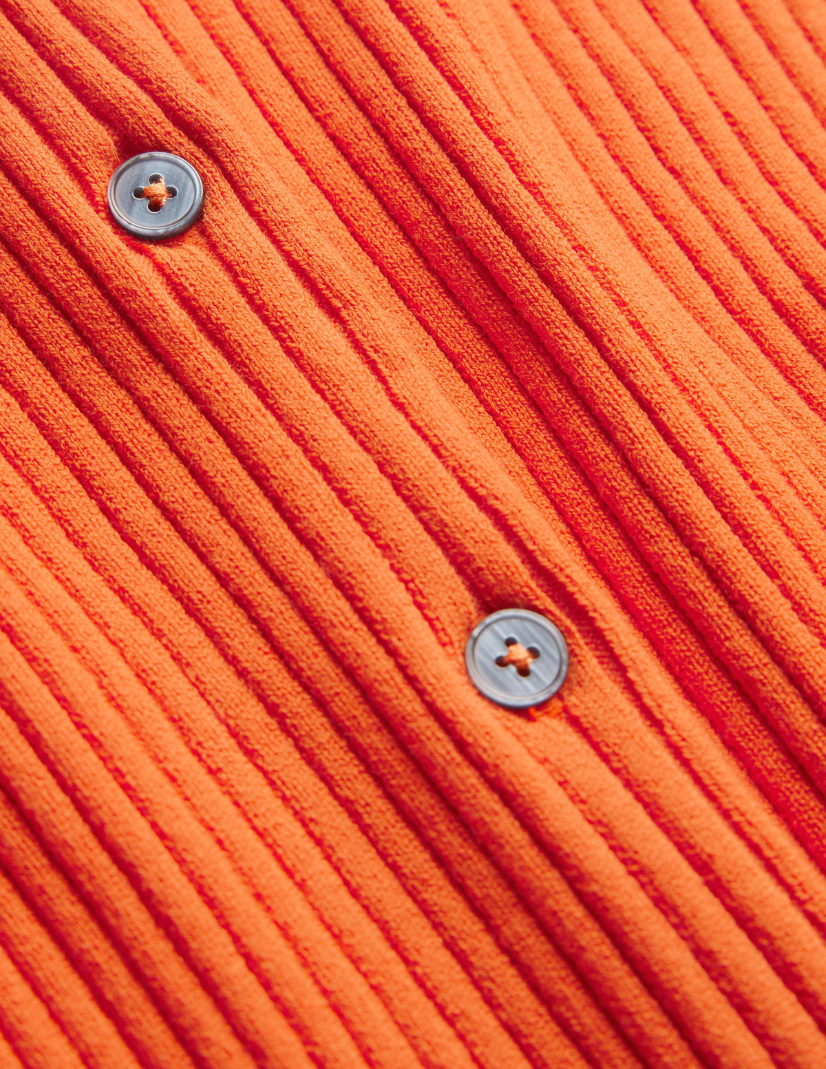 Ribbed Detail Cardigan-Kumquat - Image 8