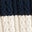 Ribbed Pointelle High Neck Top-Navy, Ivory Stripe