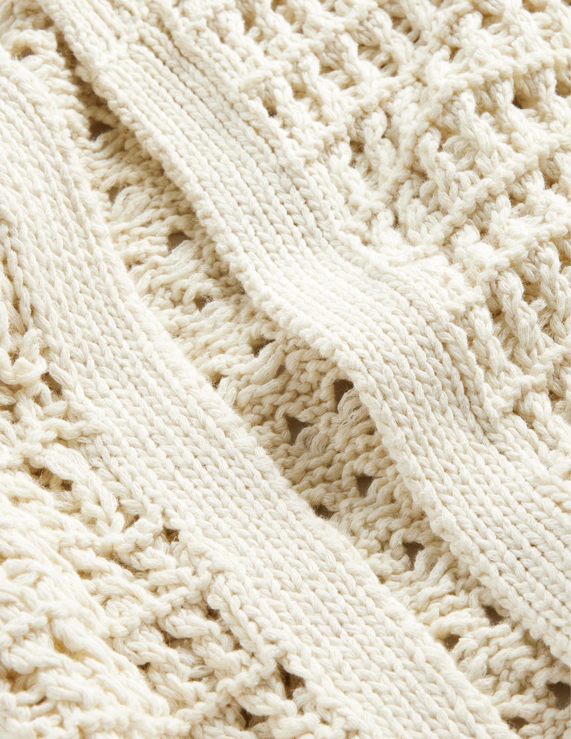 Crochet Coatigan-Warm Ivory - Image 6