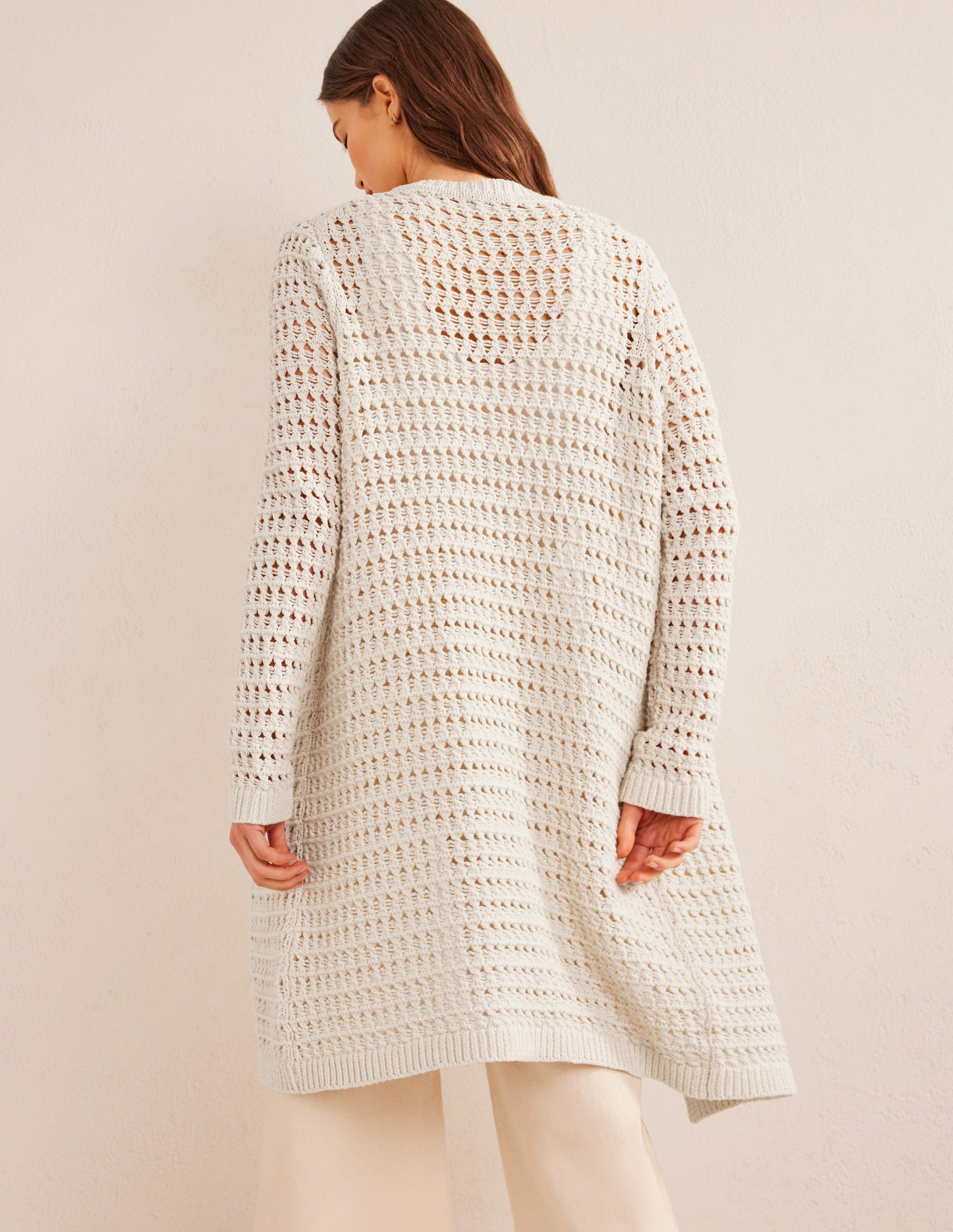 Crochet Coatigan-Warm Ivory-3