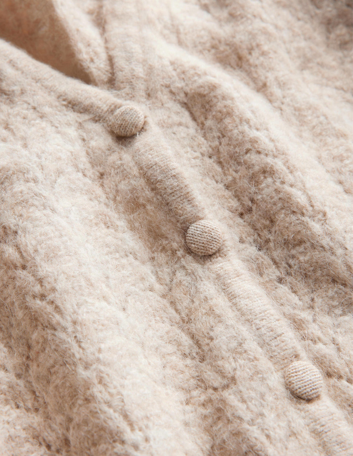 Pointelle Cardigan-Oatmeal Melange-6