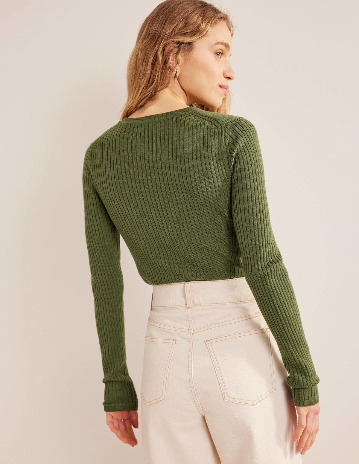 Ribbed Merino Jumper-Park Ranger - Image 3