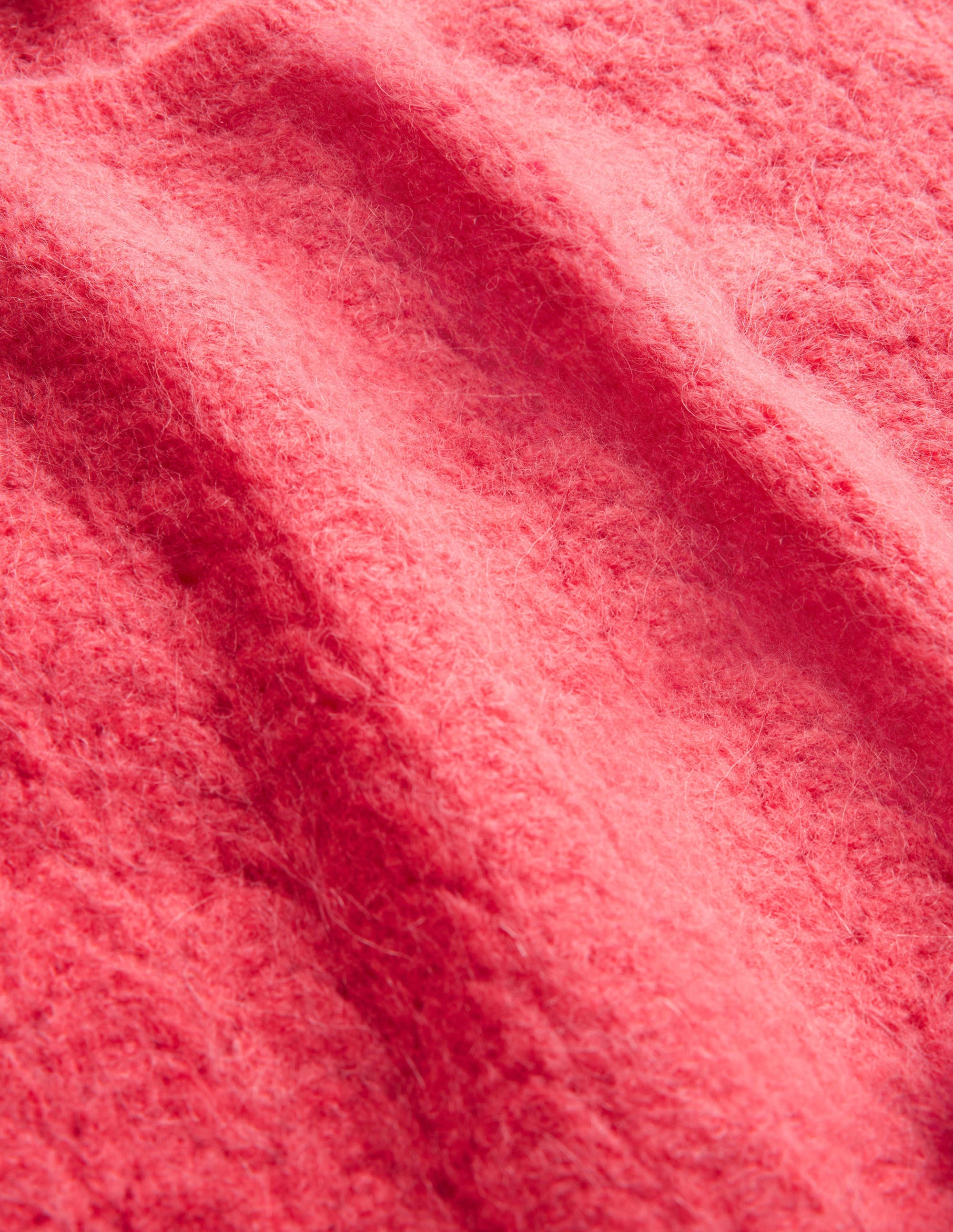 Fluffy Pointelle Jumper-Coral - Image 6