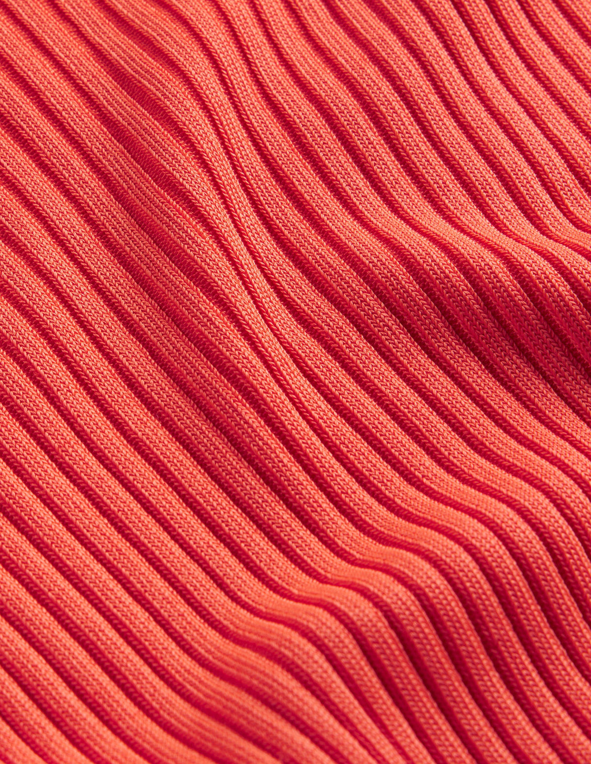 Ribbed Slash Neck Jumper-Vermillion Red - Image 7
