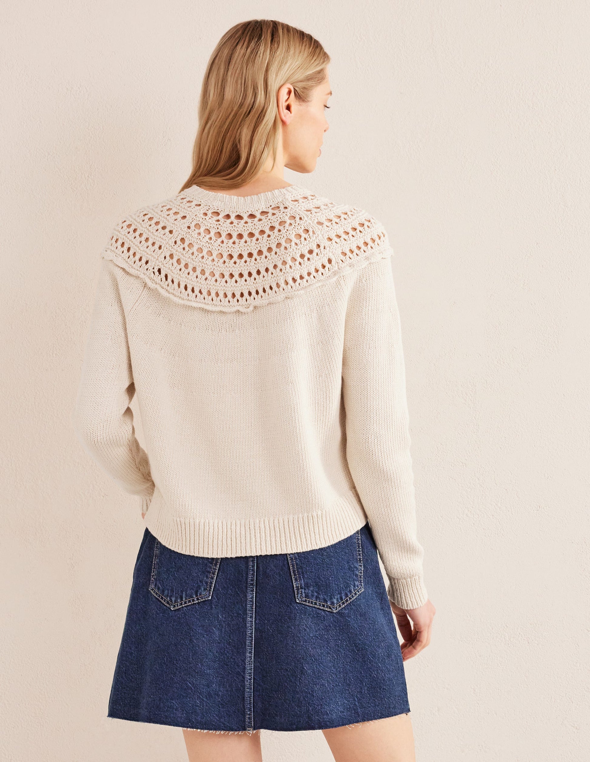 Crochet Yoke Jumper-Shearling-3