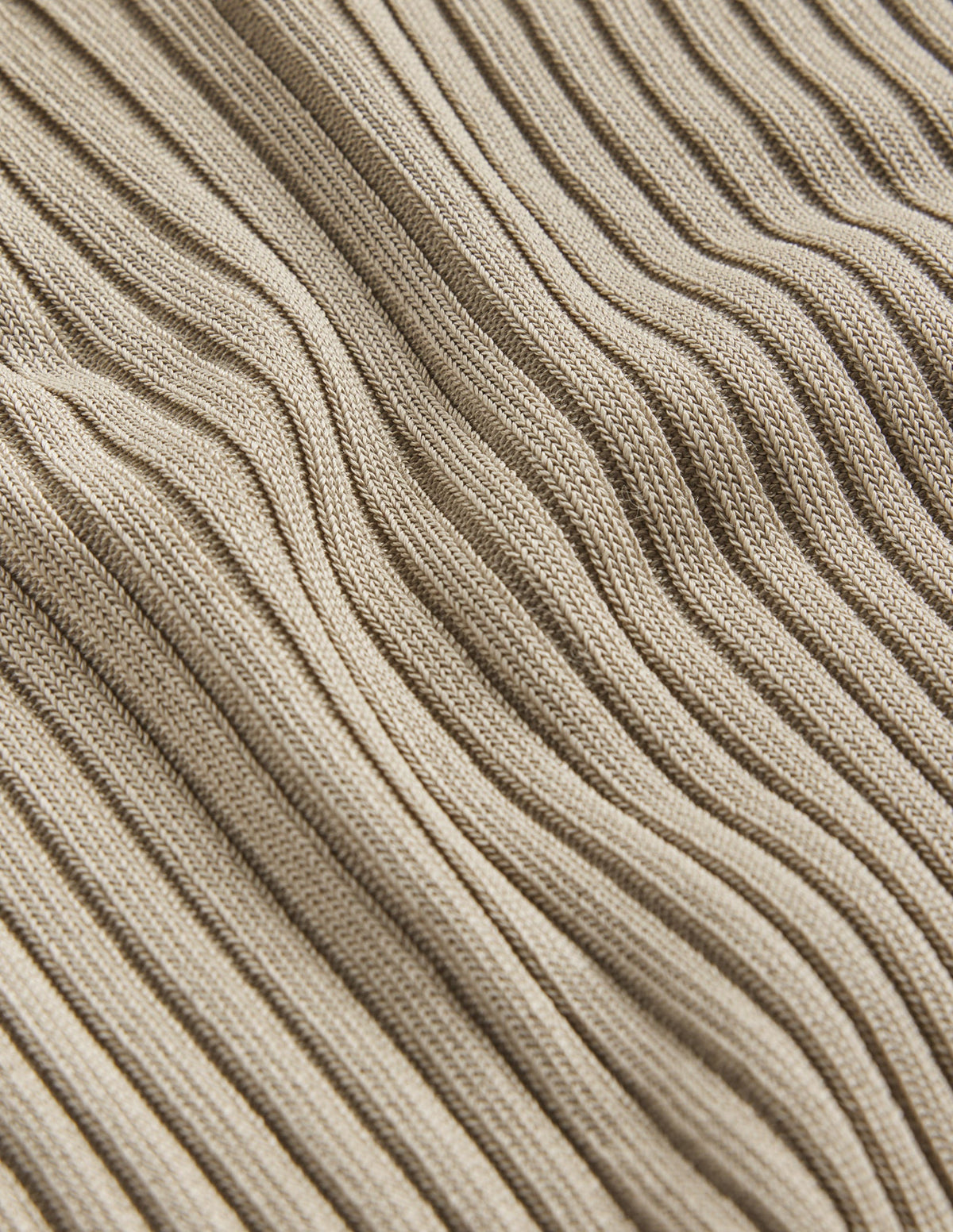 Cropped Scoop Ribbed Vest-Stone - Image 9