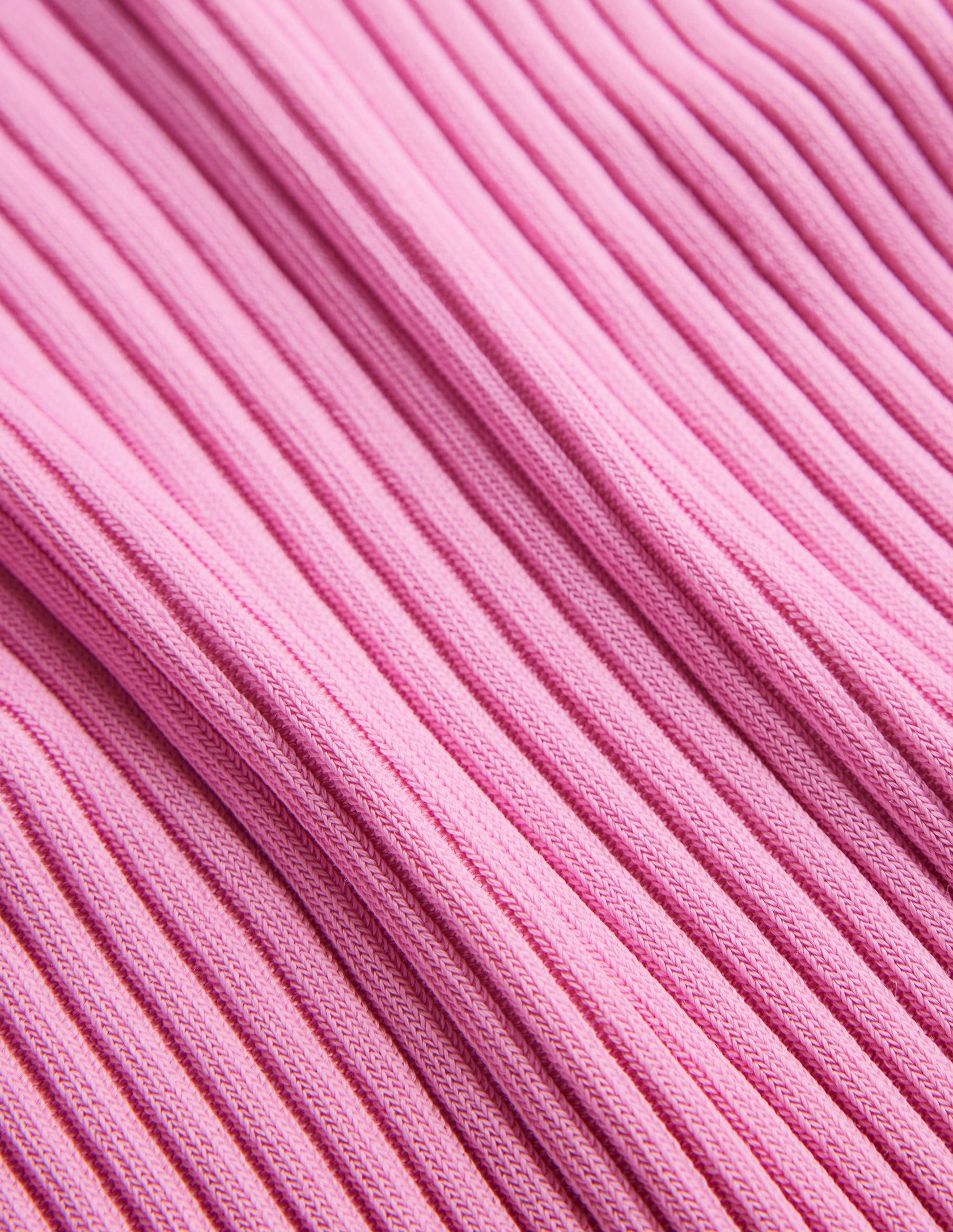 Ribbed Knitted T-Shirt-Pink Lemonade - Image 6