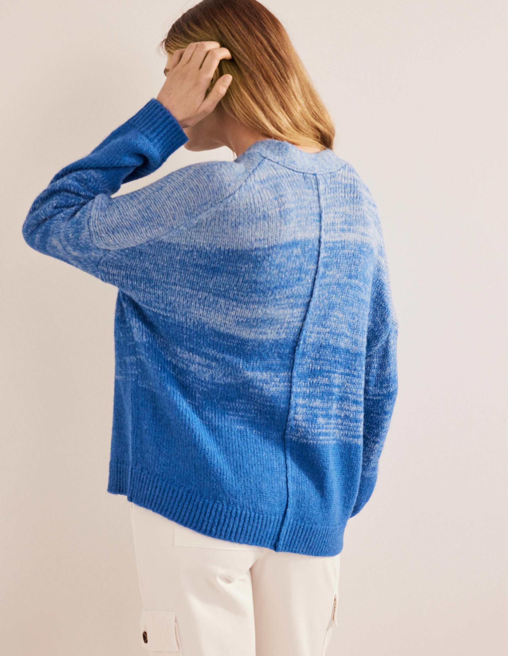 Fluffy Cardigan-Blue Ombre - Image 3