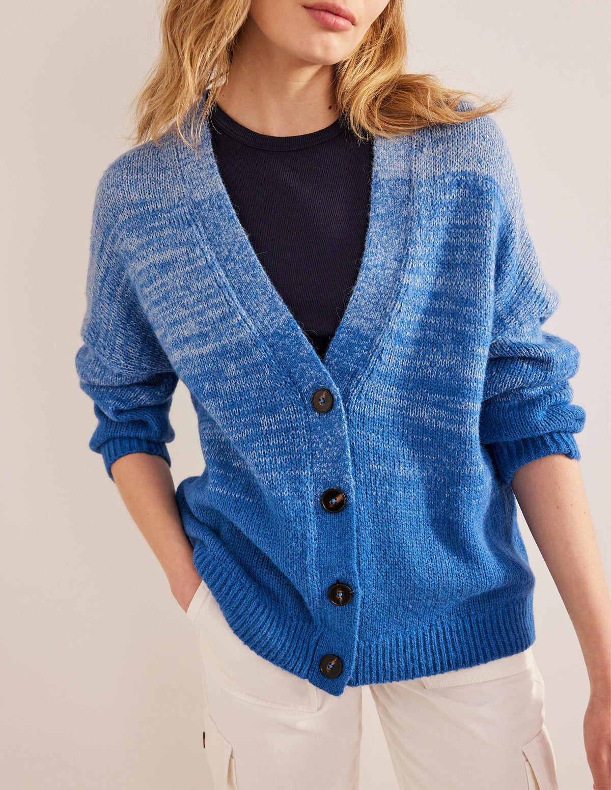 Fluffy Cardigan-Blue Ombre-4