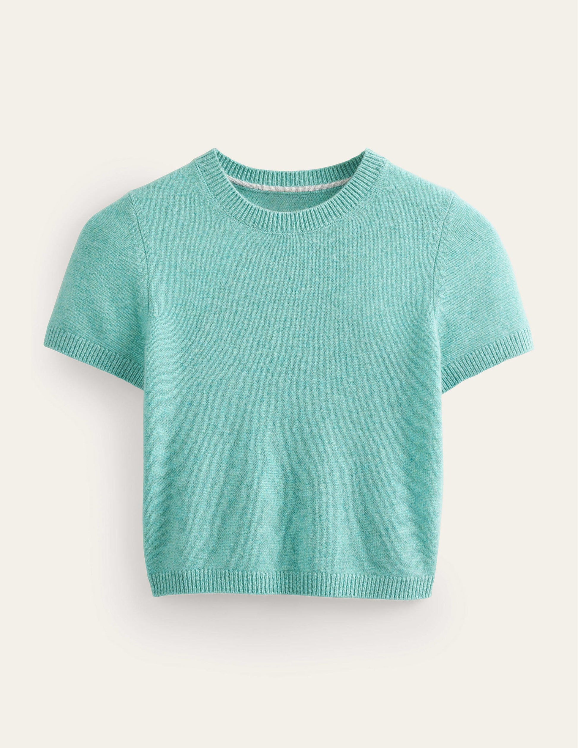 Cropped Cashmere T-Shirt-Indian Ocean-5