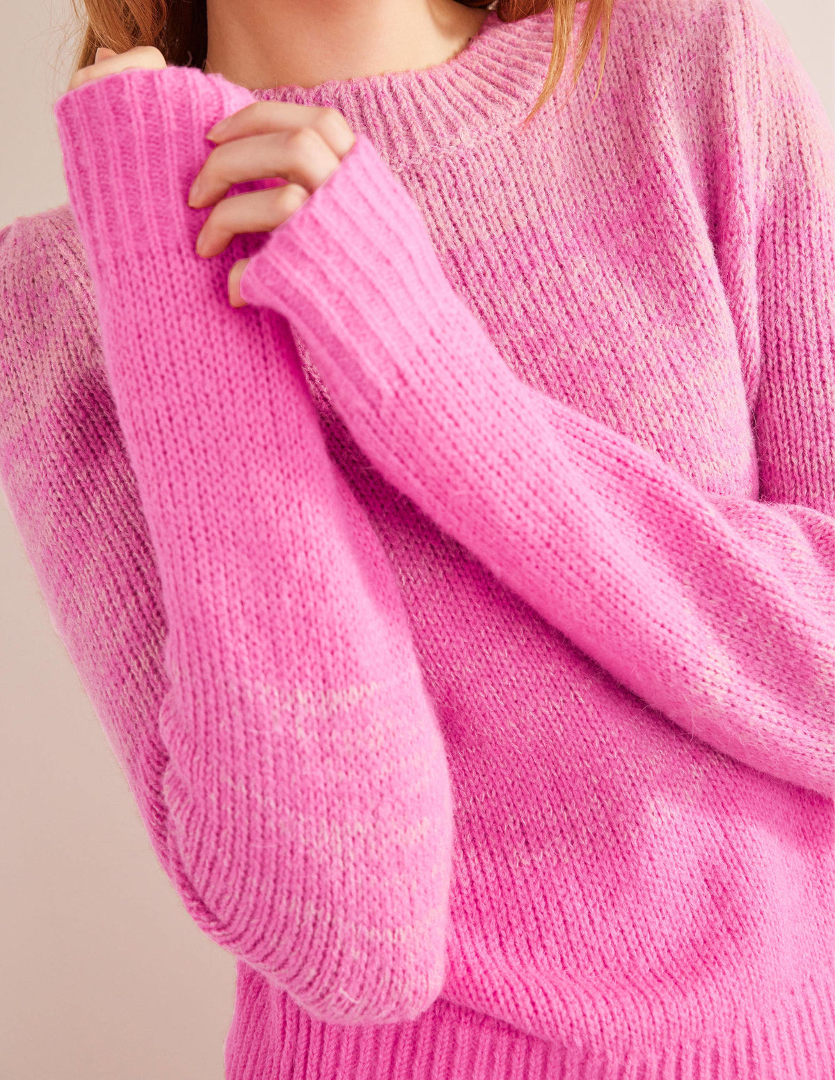 Fluffy Jumper-Pink Ombre-2