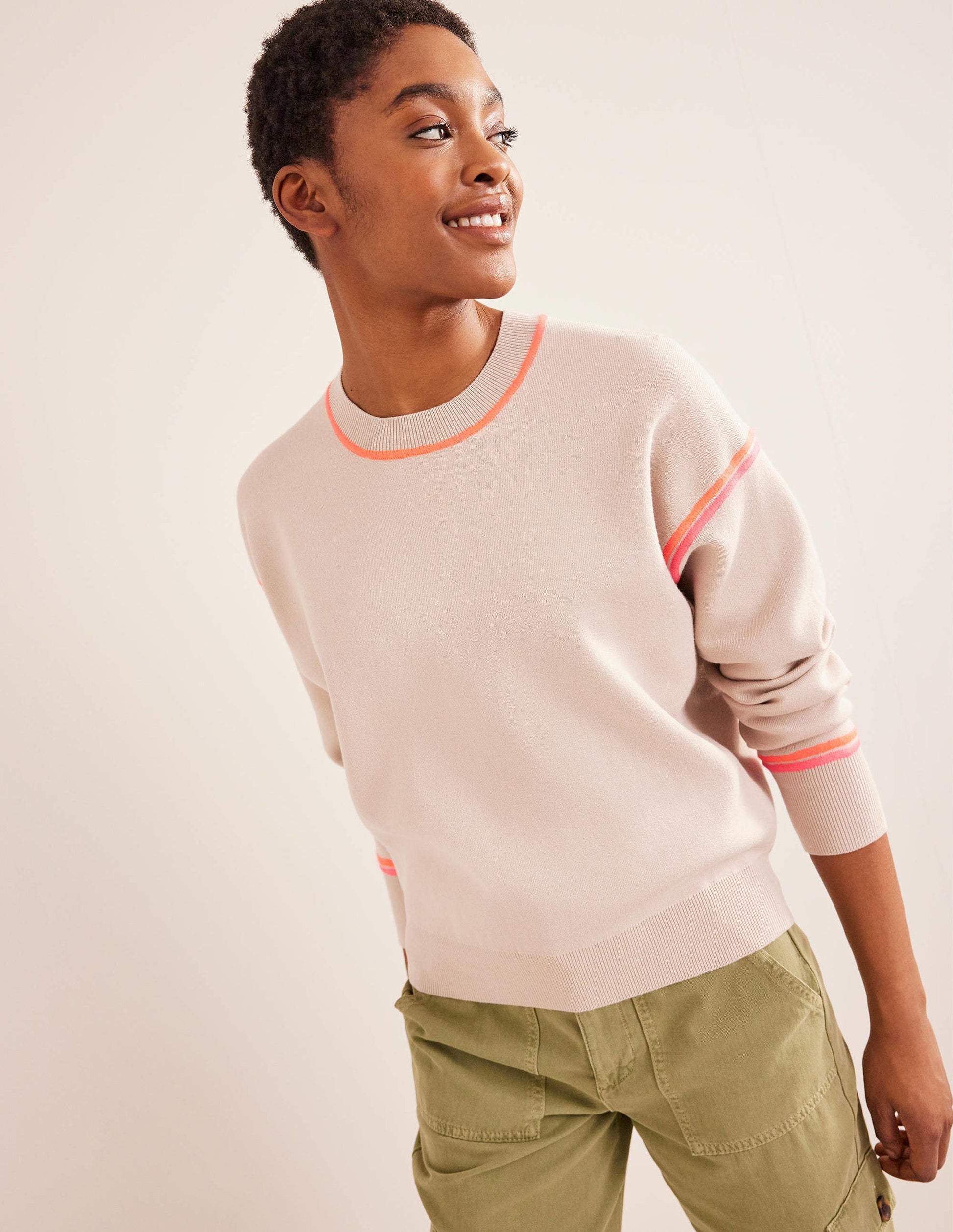 Knitted Sweatshirt-Chinchilla Melange-1