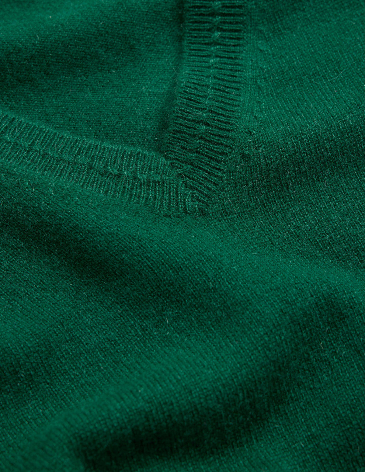 Eva Cashmere V-neck Jumper-Deep Forest - Image 7