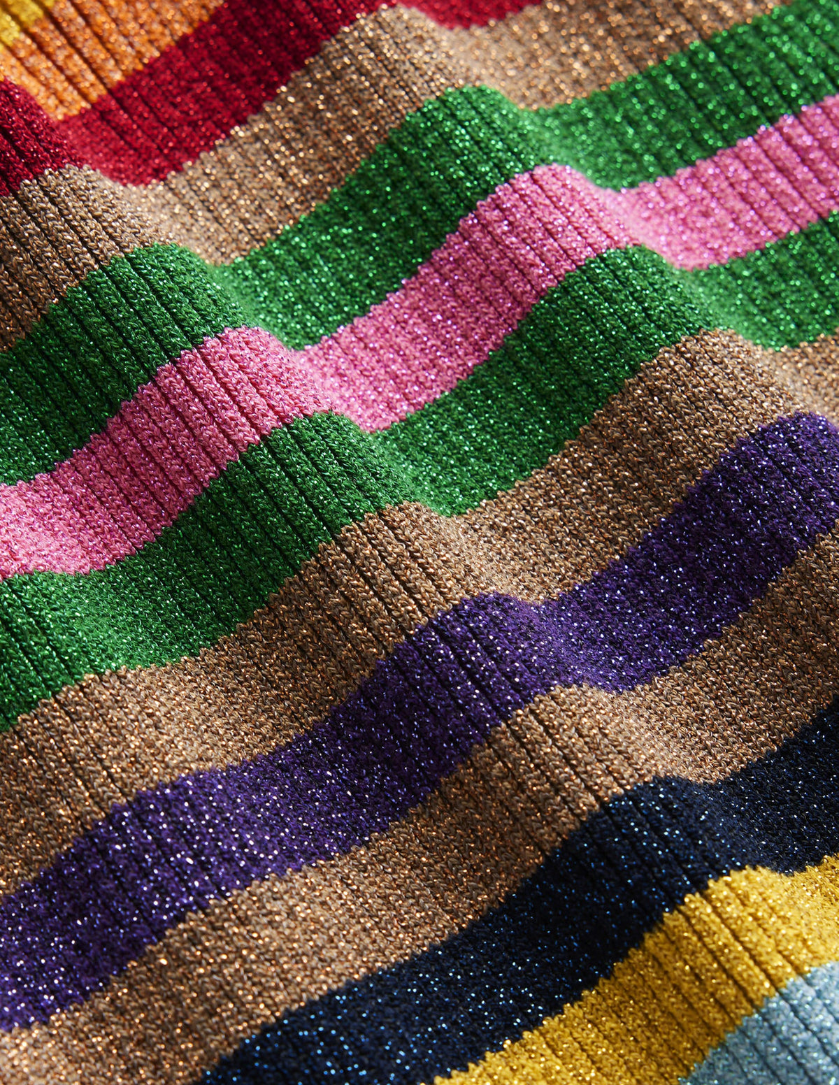 Sparkle High Neck Top-Sparkle Multi Stripe - Image 6