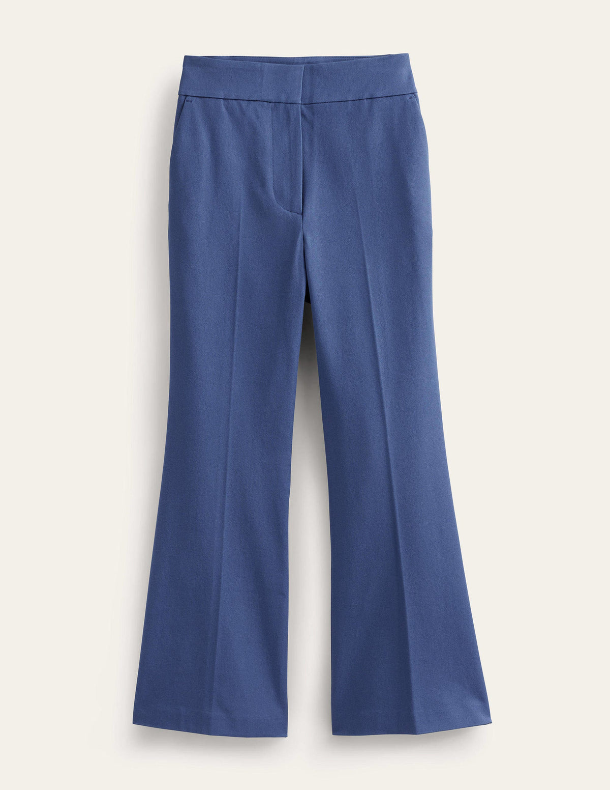 Bi-Stretch Crop Flare Trousers-True Blue - Image 6