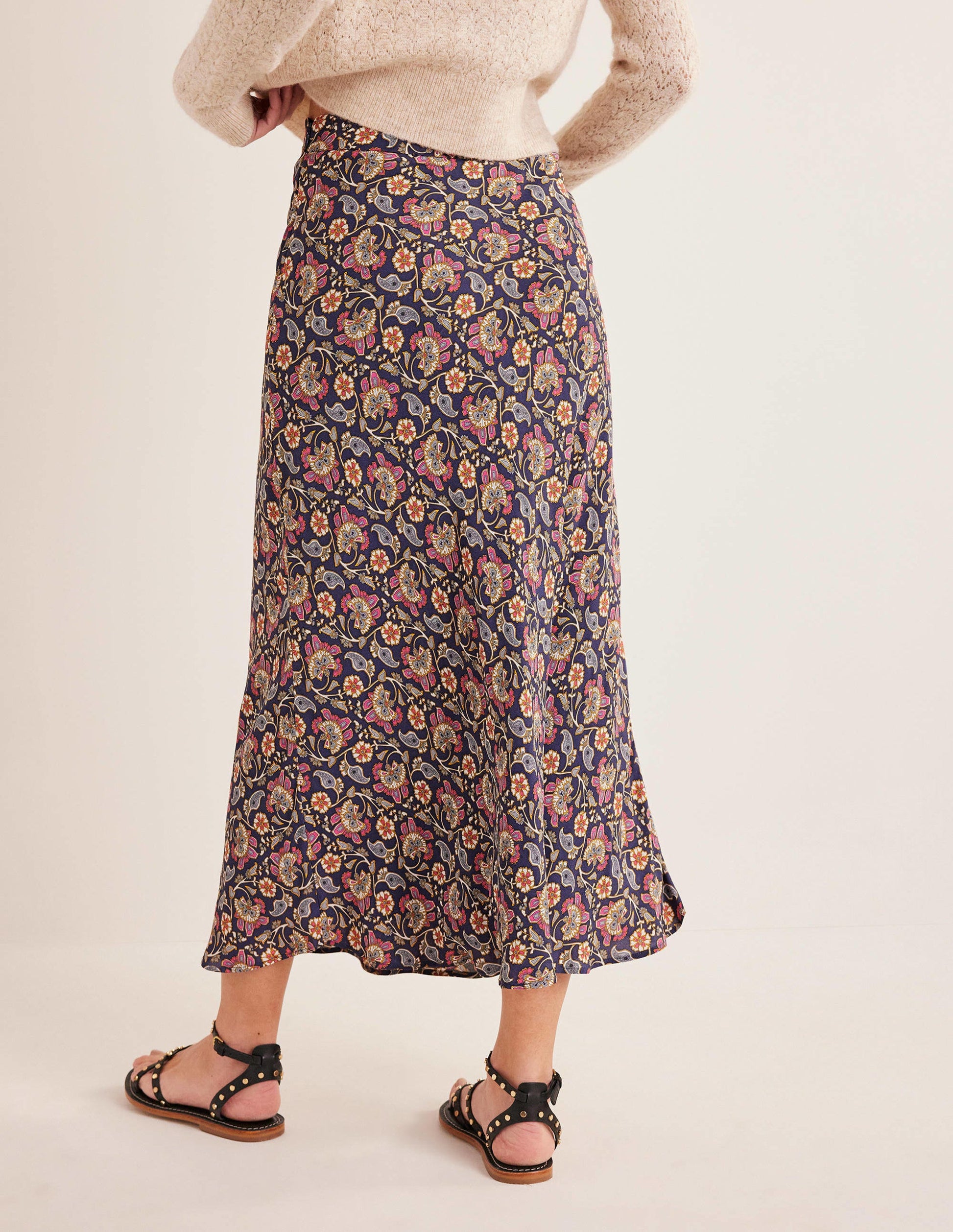 Cecelia Midi Skirt-Nightshadow, Block Paisley-3