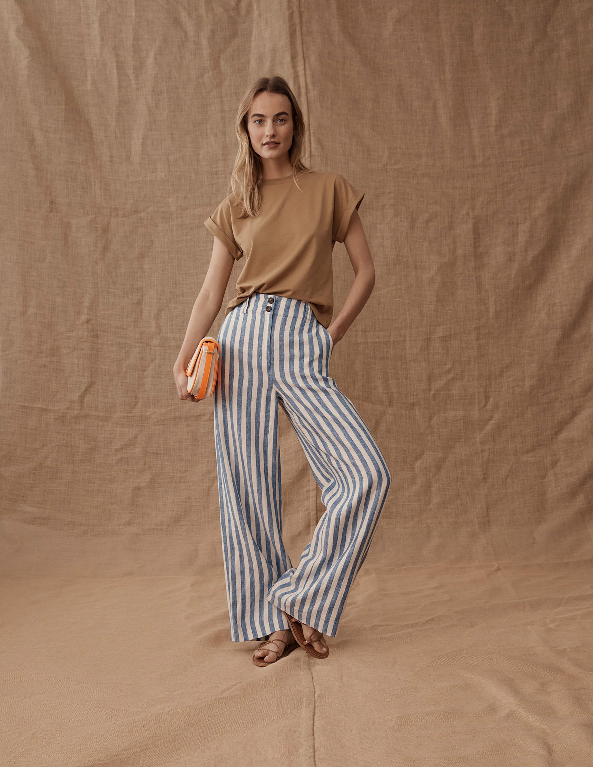 Highbury Linen Trousers-Stripe - Image 5