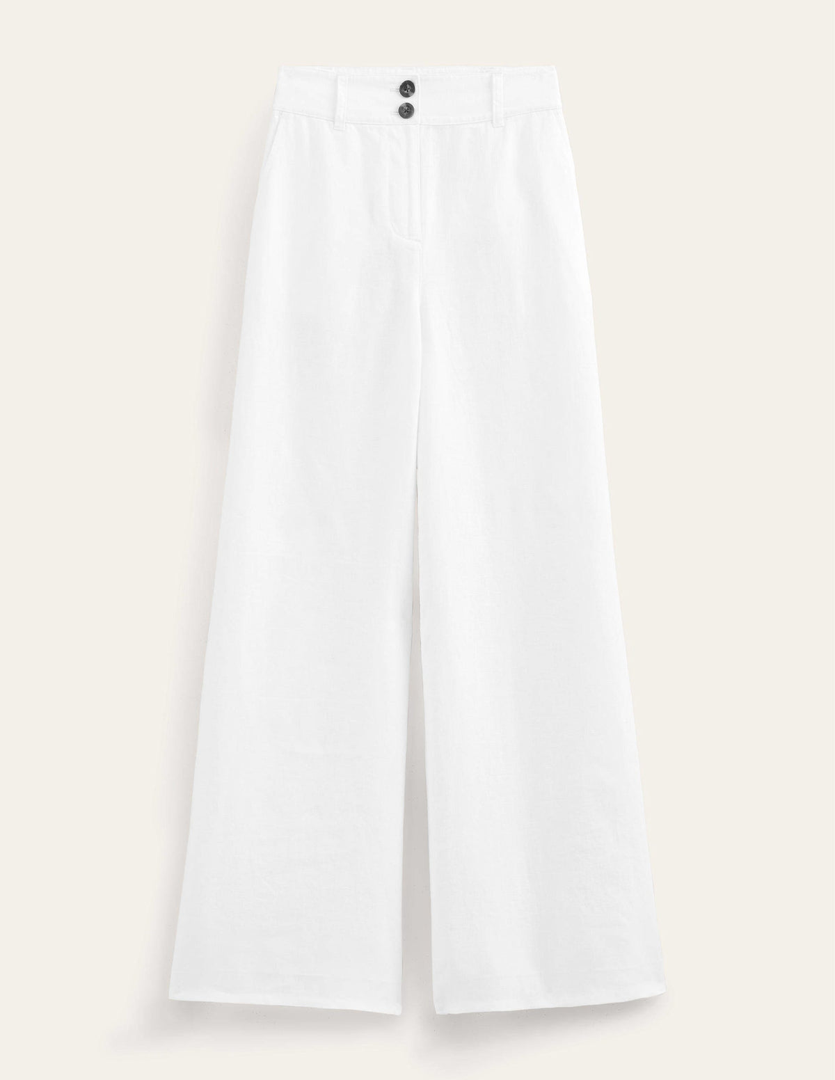 Highbury Linen Trousers-White - Image 8
