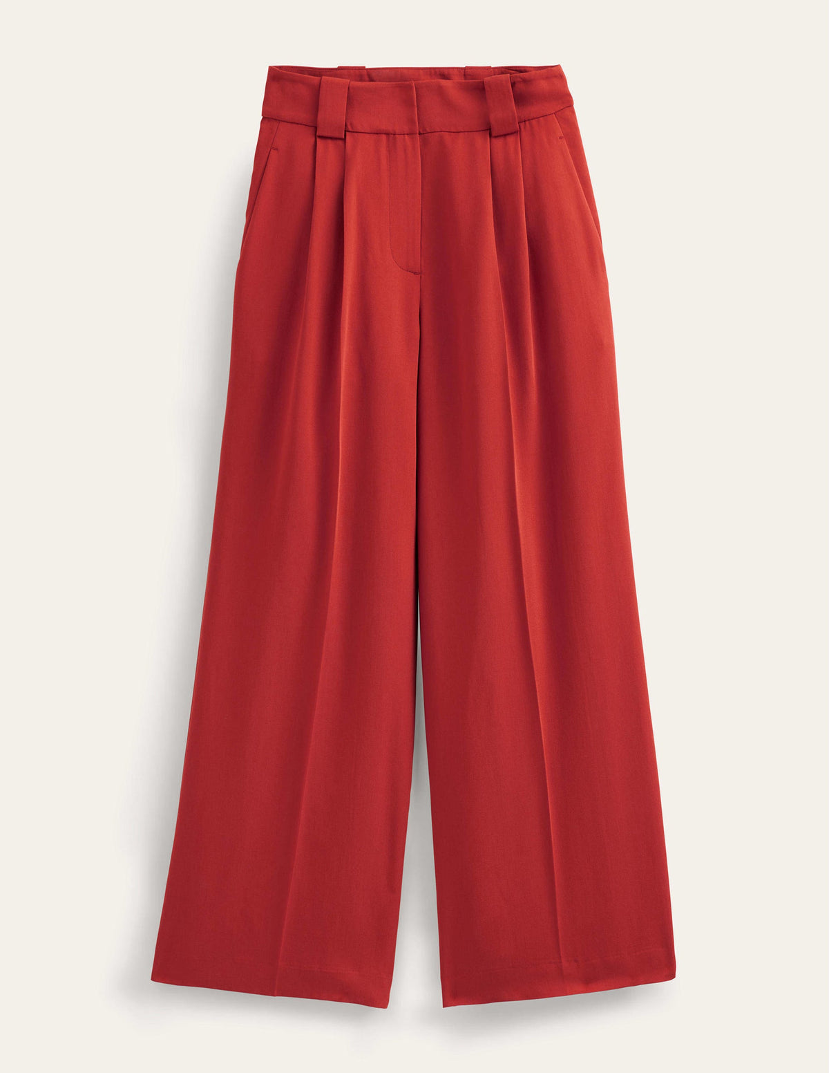 Islington Wide Leg Trousers-Tomato - Image 5