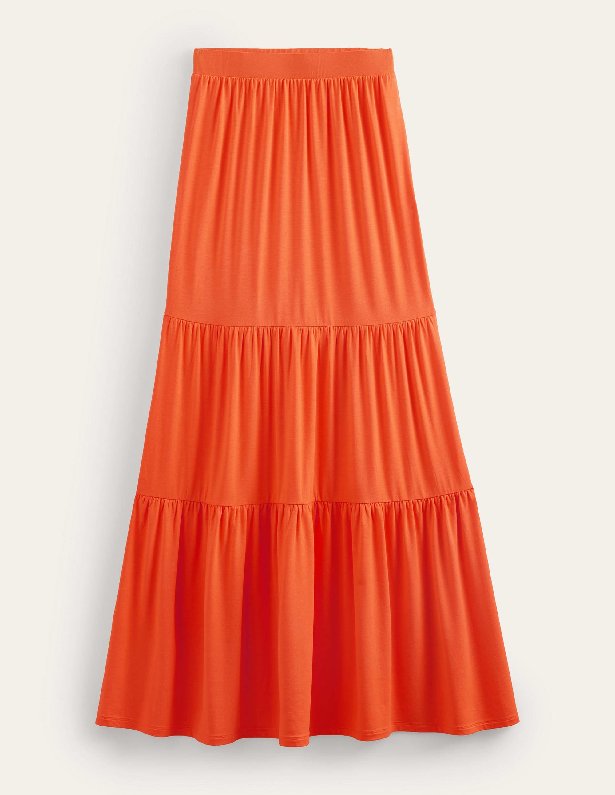 Jersey Maxi Skirt-Vermillion - Image 5