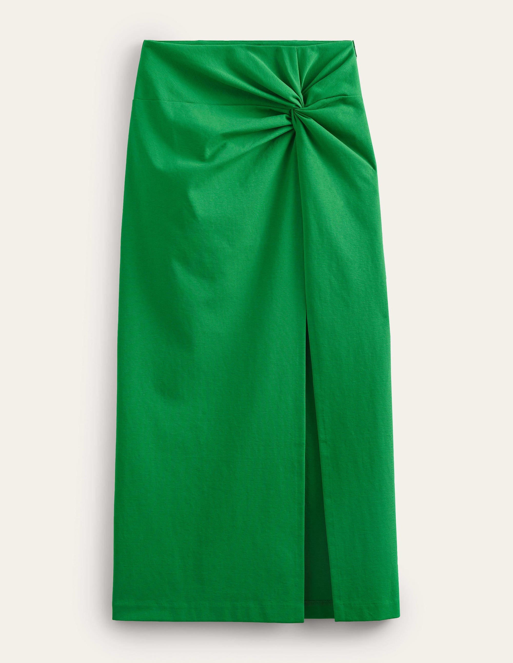 Knot Detail Jersey Midi Skirt-Rolling Hills - Image 5