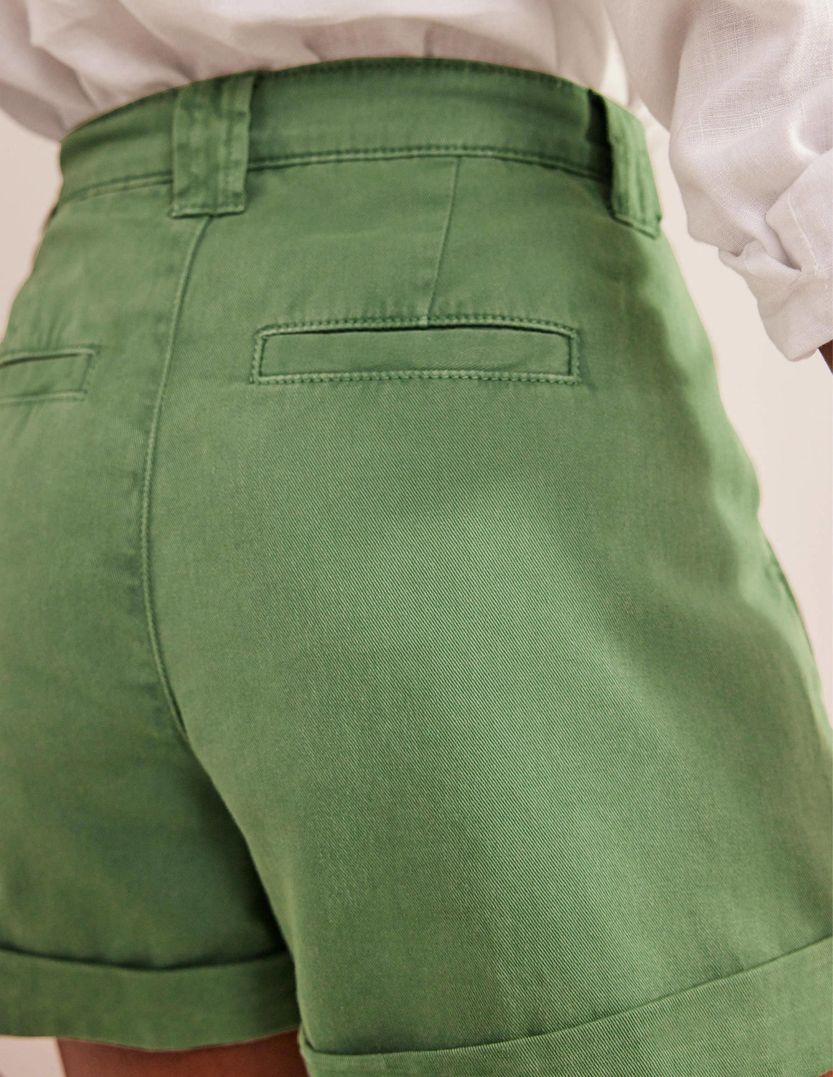 Casual Cotton Shorts-Seaspray - Image 2