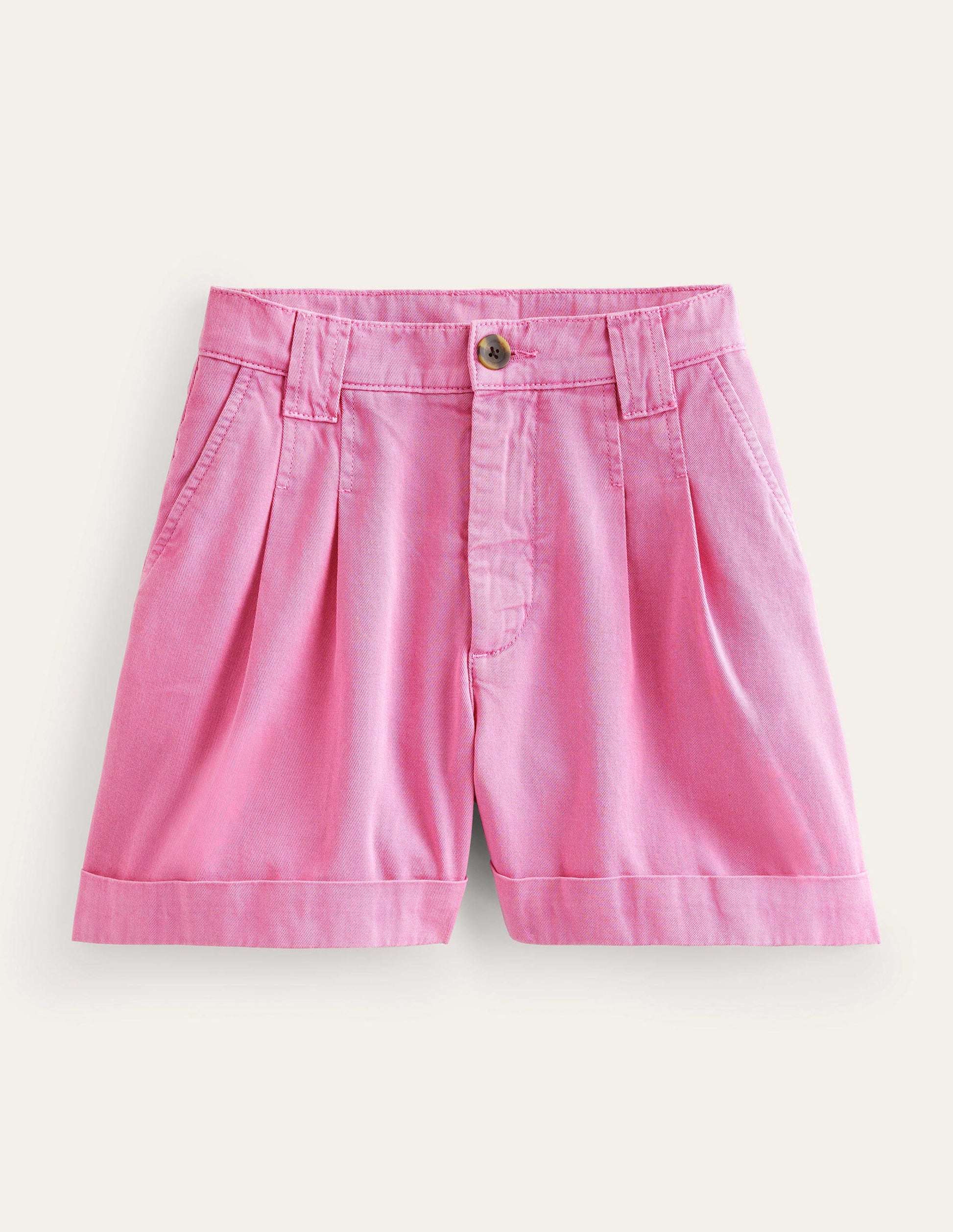 Casual Cotton Shorts-Plum Blossom-5