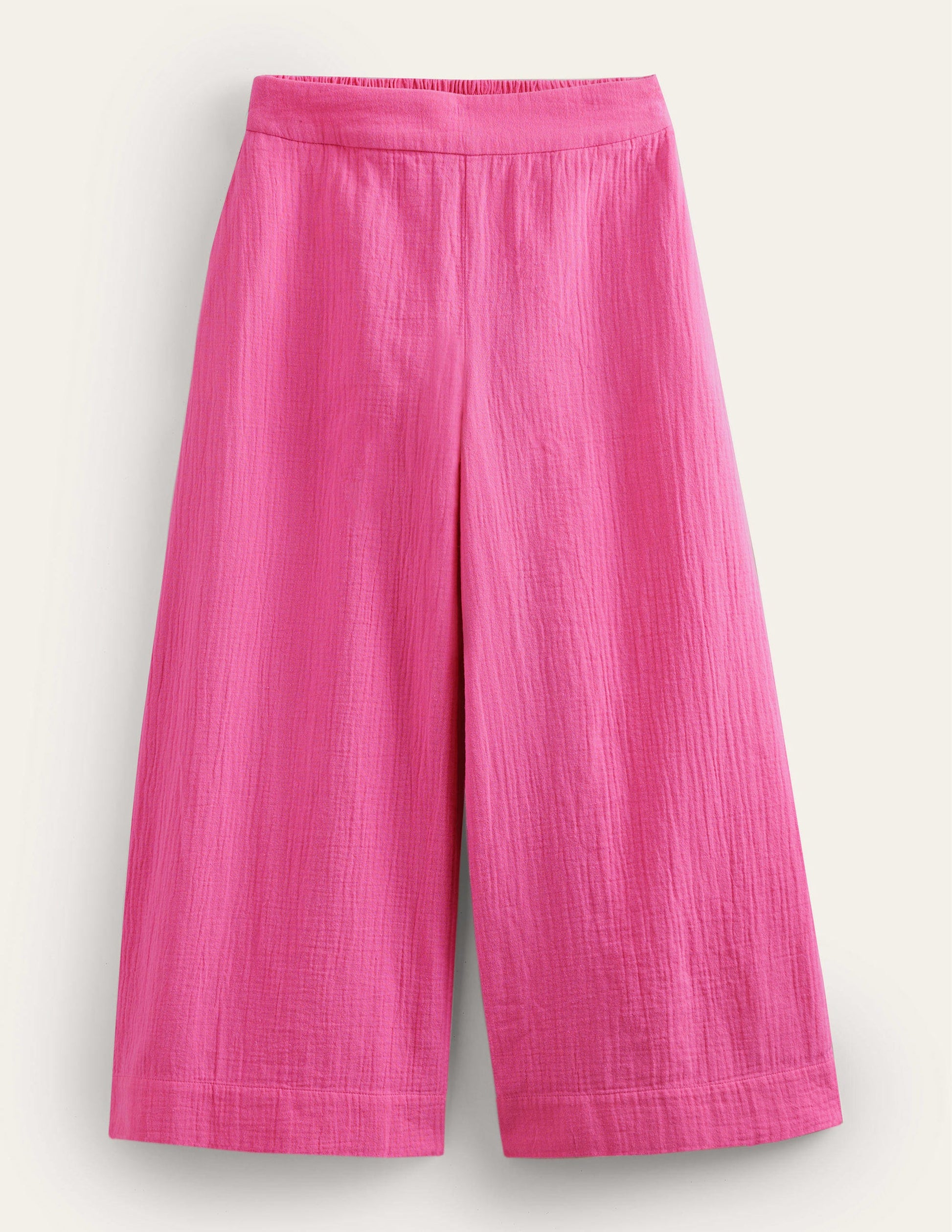 Pull-on Doublecloth Trousers-Festival Pink-5