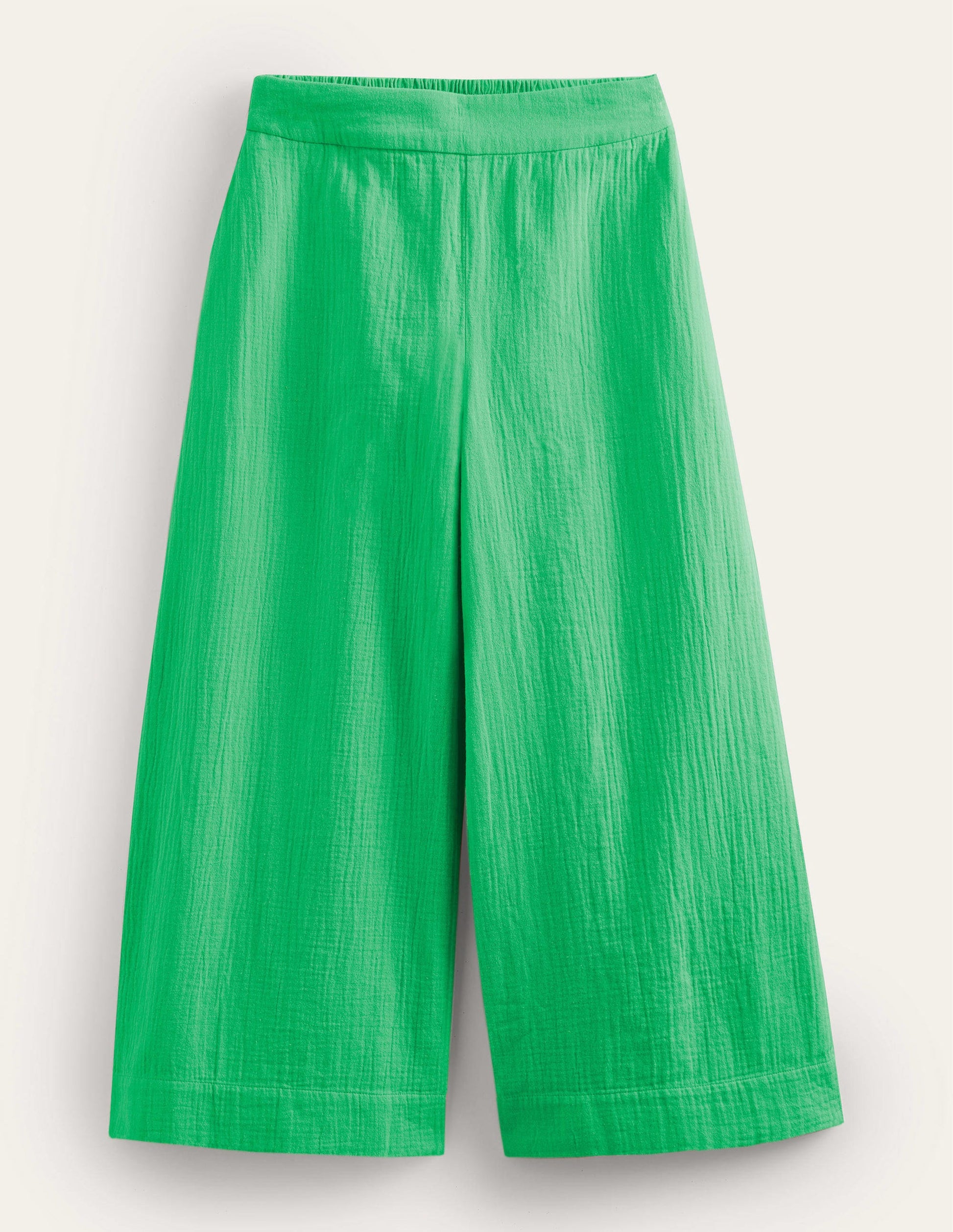 Pull-on Doublecloth Trousers-Bright Green-5