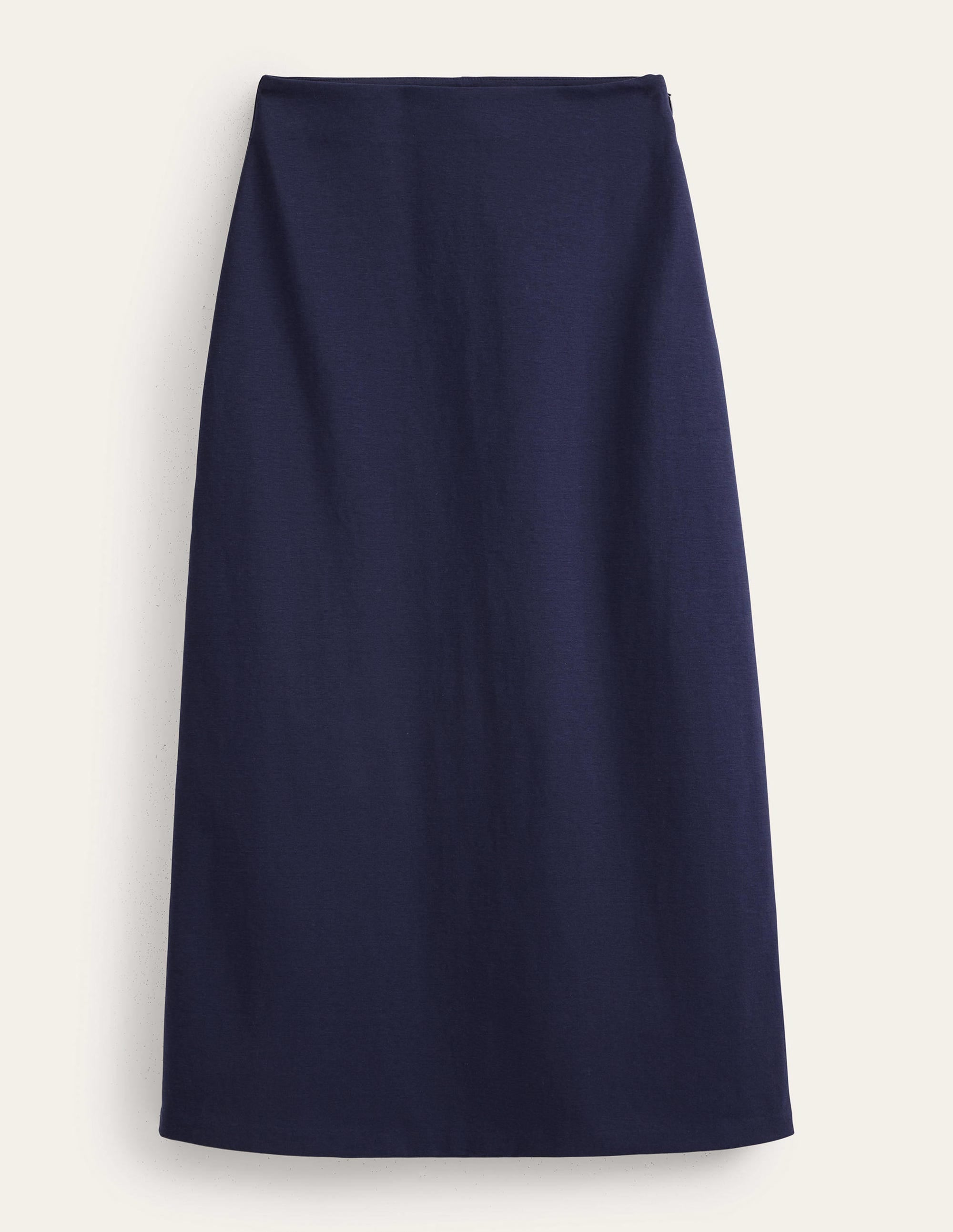 Straight Jersey Midi Skirt-Navy - Image 5