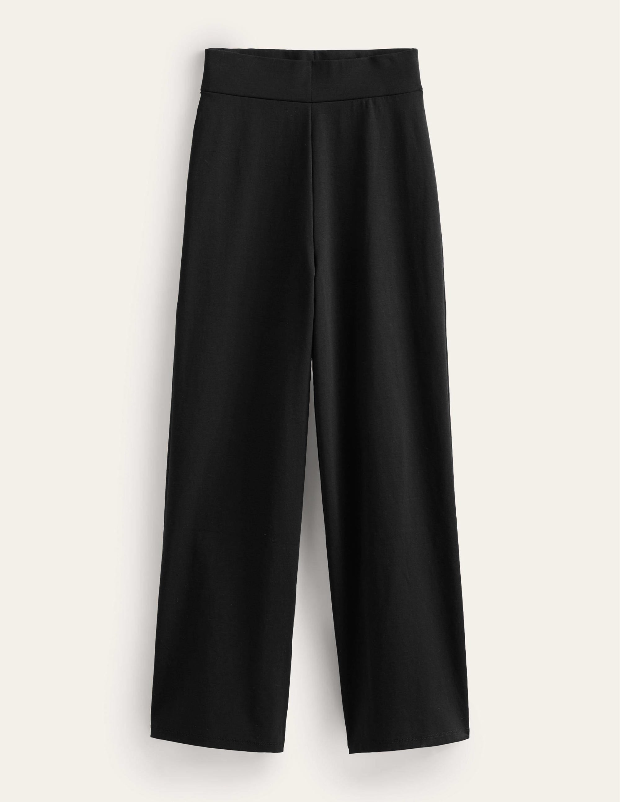 Cropped Jersey Trousers-Black - Image 5