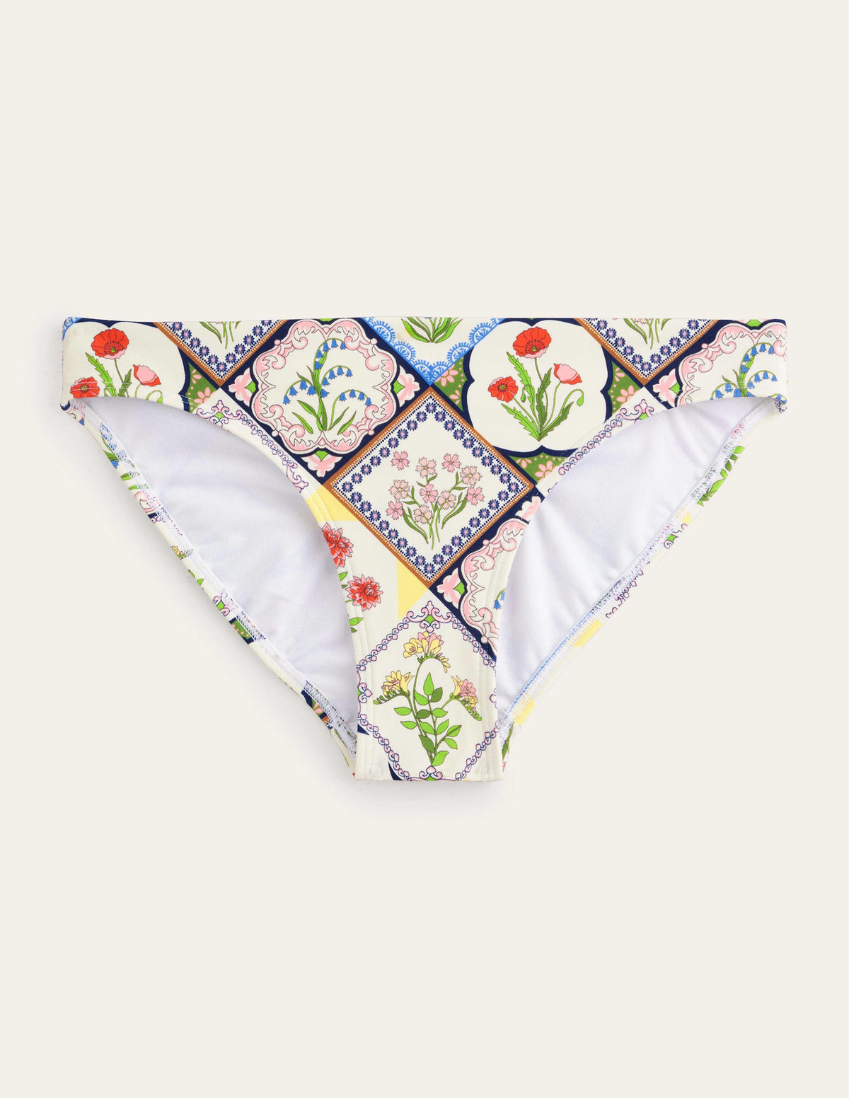 Classic Bikini Bottoms-Ivory, Wild Bluebell - Image 5
