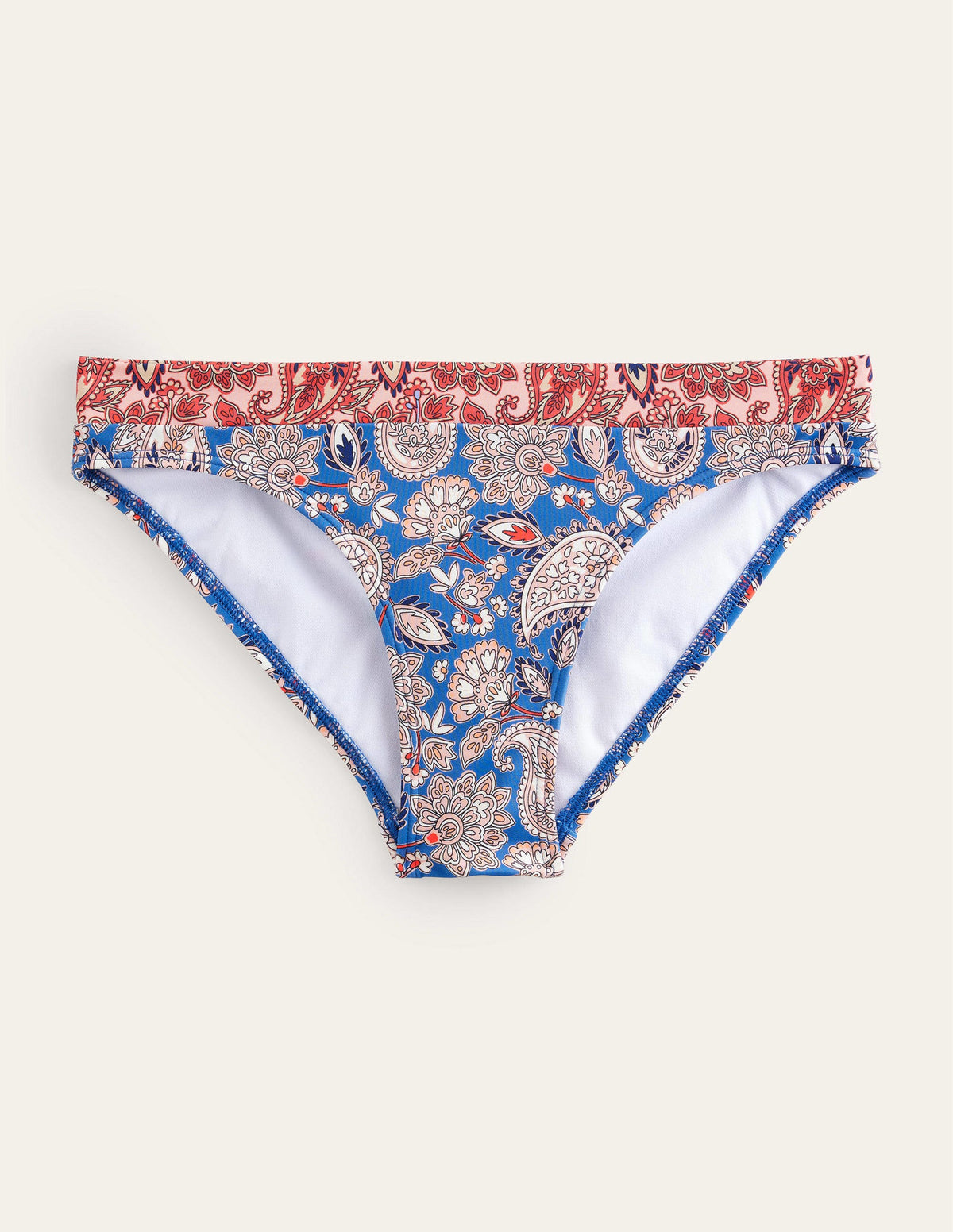 Ithaca Panel Bikini Bottoms-True Navy, Paisley Terrace - Image 5