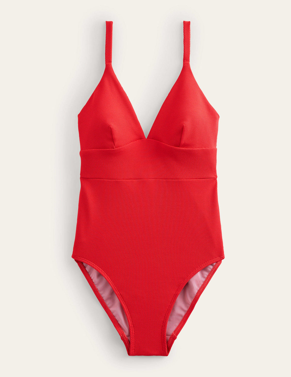 Arezzo V-neck Panel Swimsuit-Tulip Texture-7