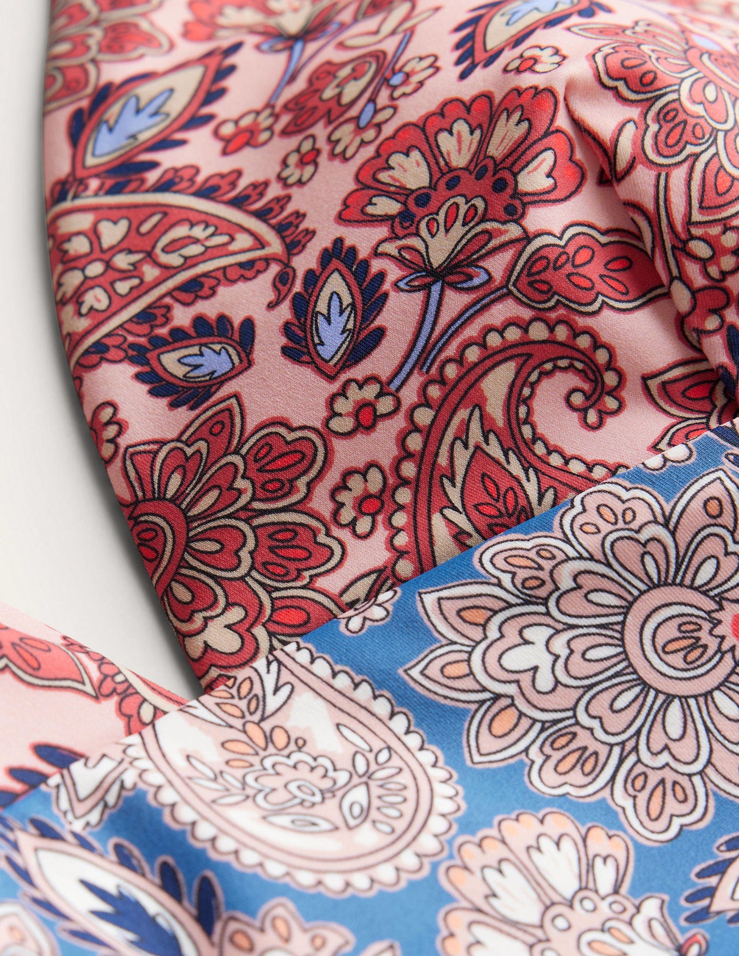 Arezzo V-neck Panel Swimsuit-High Risk Red, Paisley Terrace