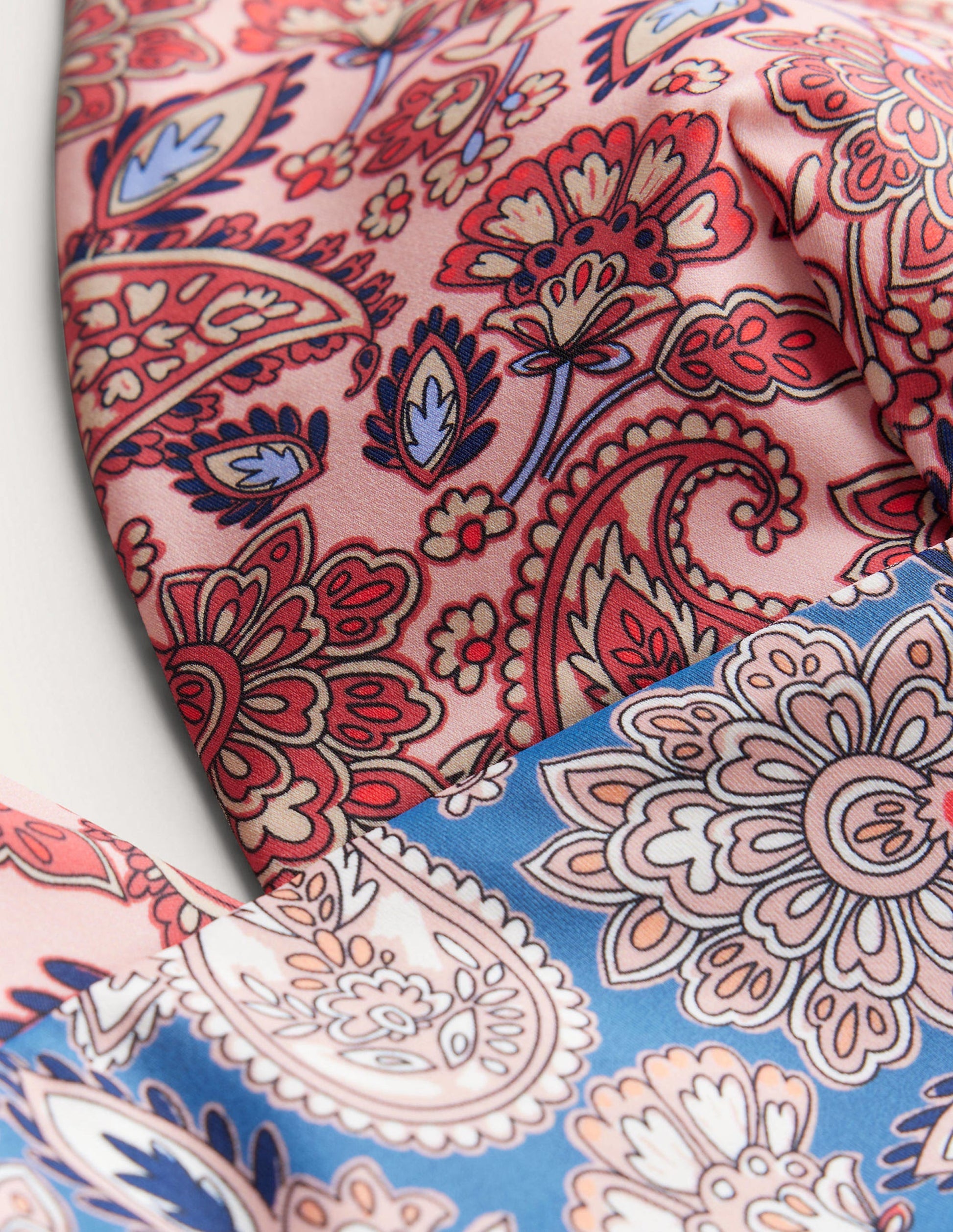 Arezzo V-neck Panel Swimsuit-High Risk Red, Paisley Terrace-8