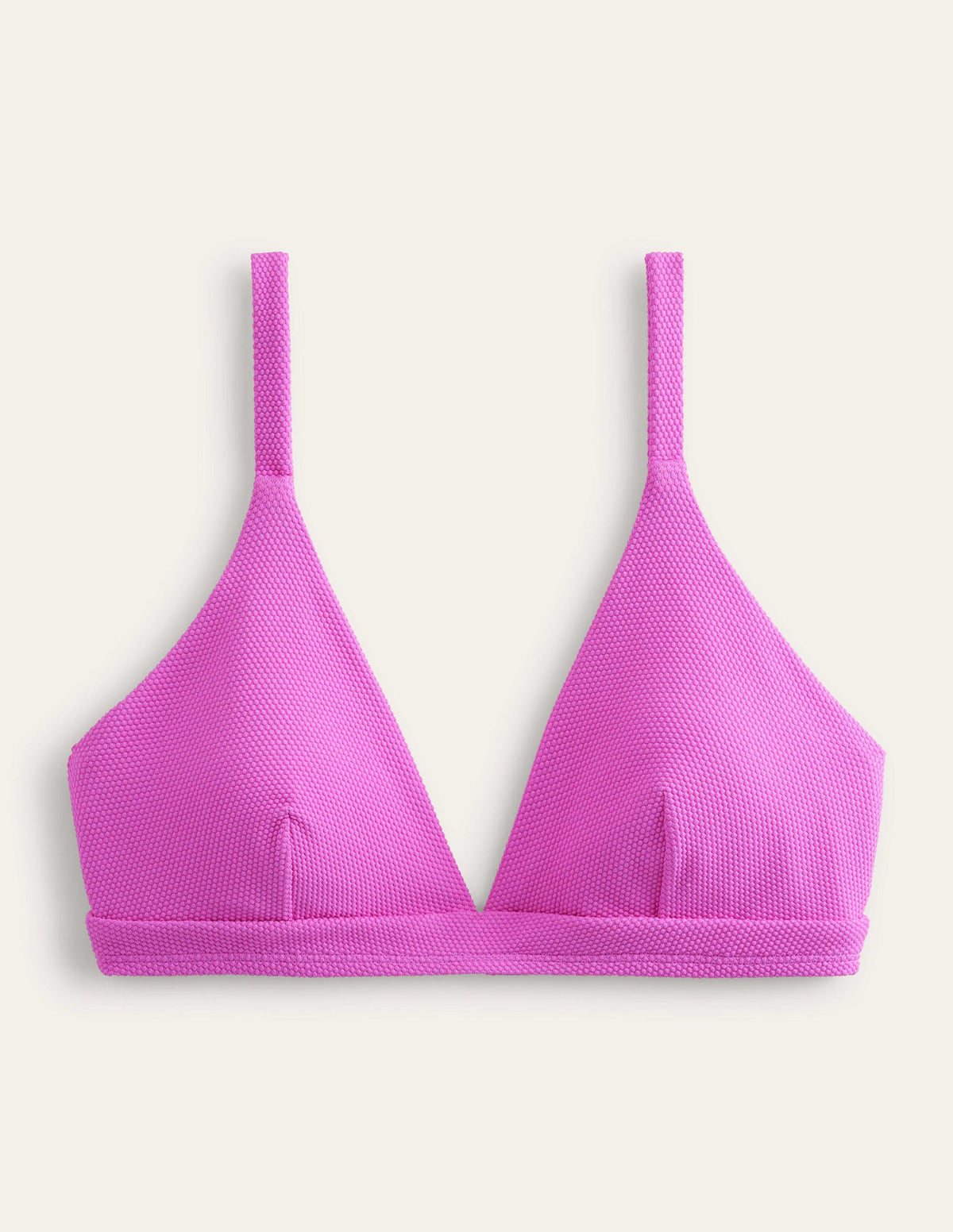 Arezzo V-neck Bikini Top-Amazing Pink Texture - Image 8